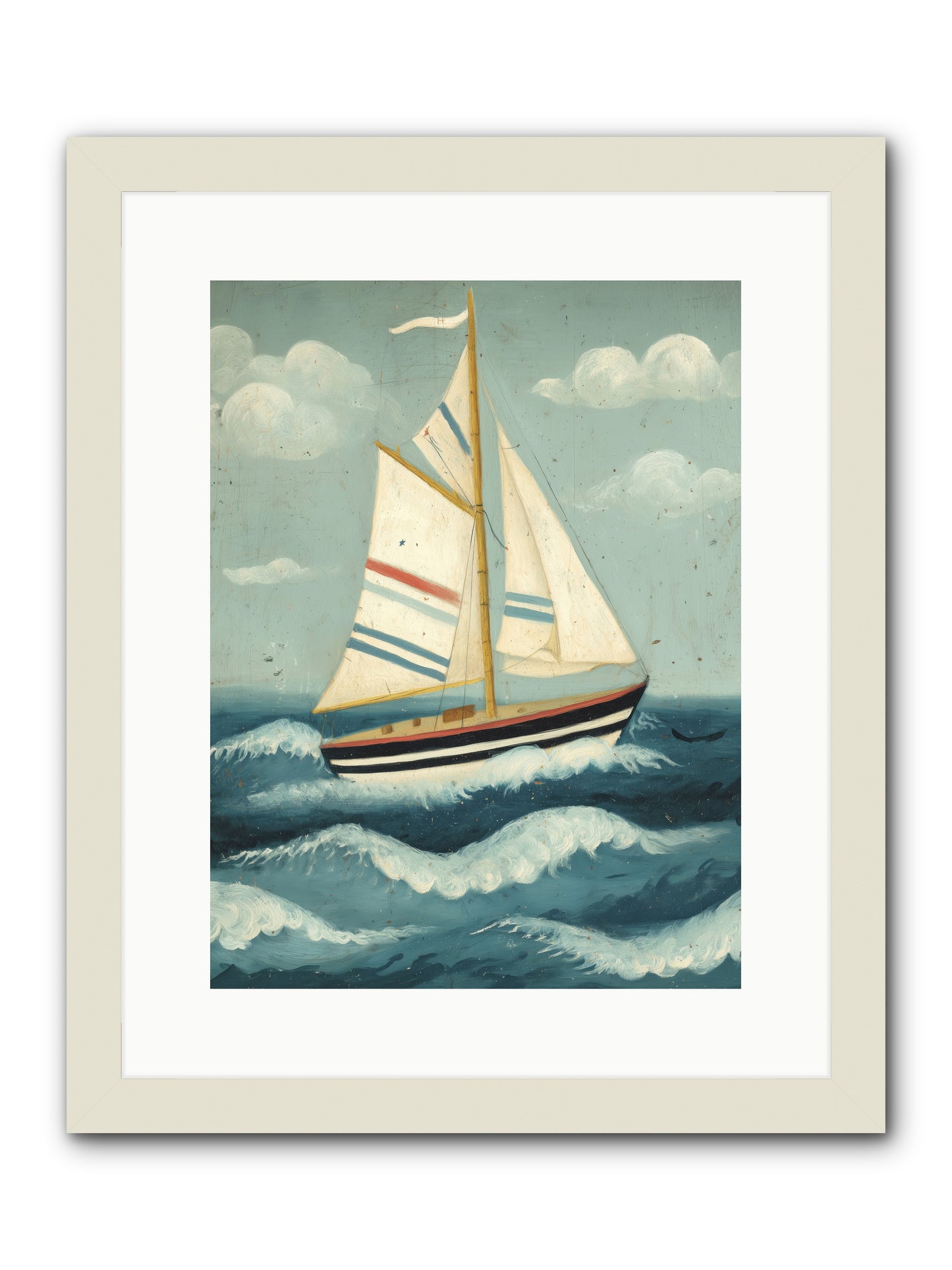 Wind Dancer -- Framed Print - White 12x16
