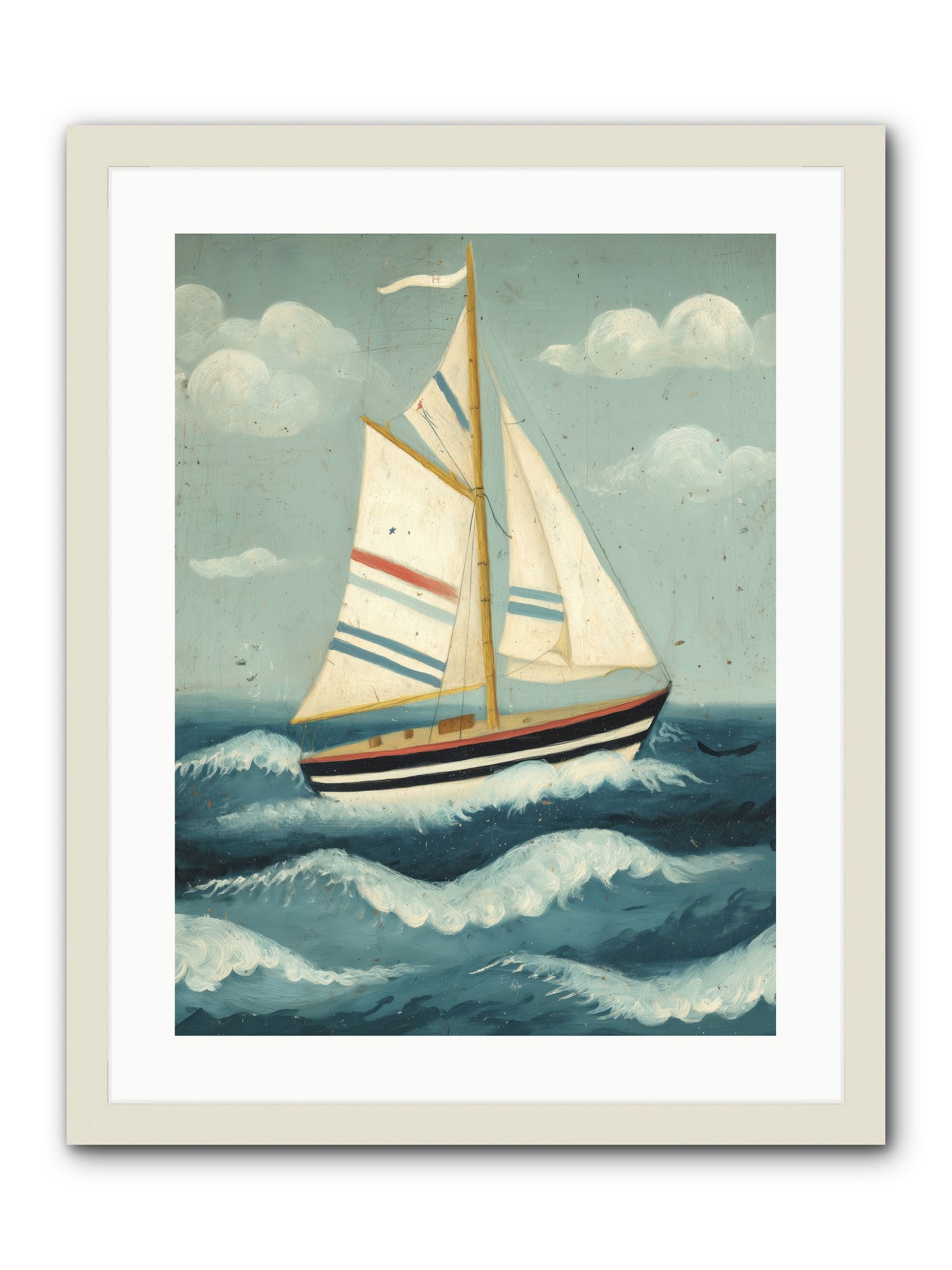 Wind Dancer -- Framed Print - White 18x24