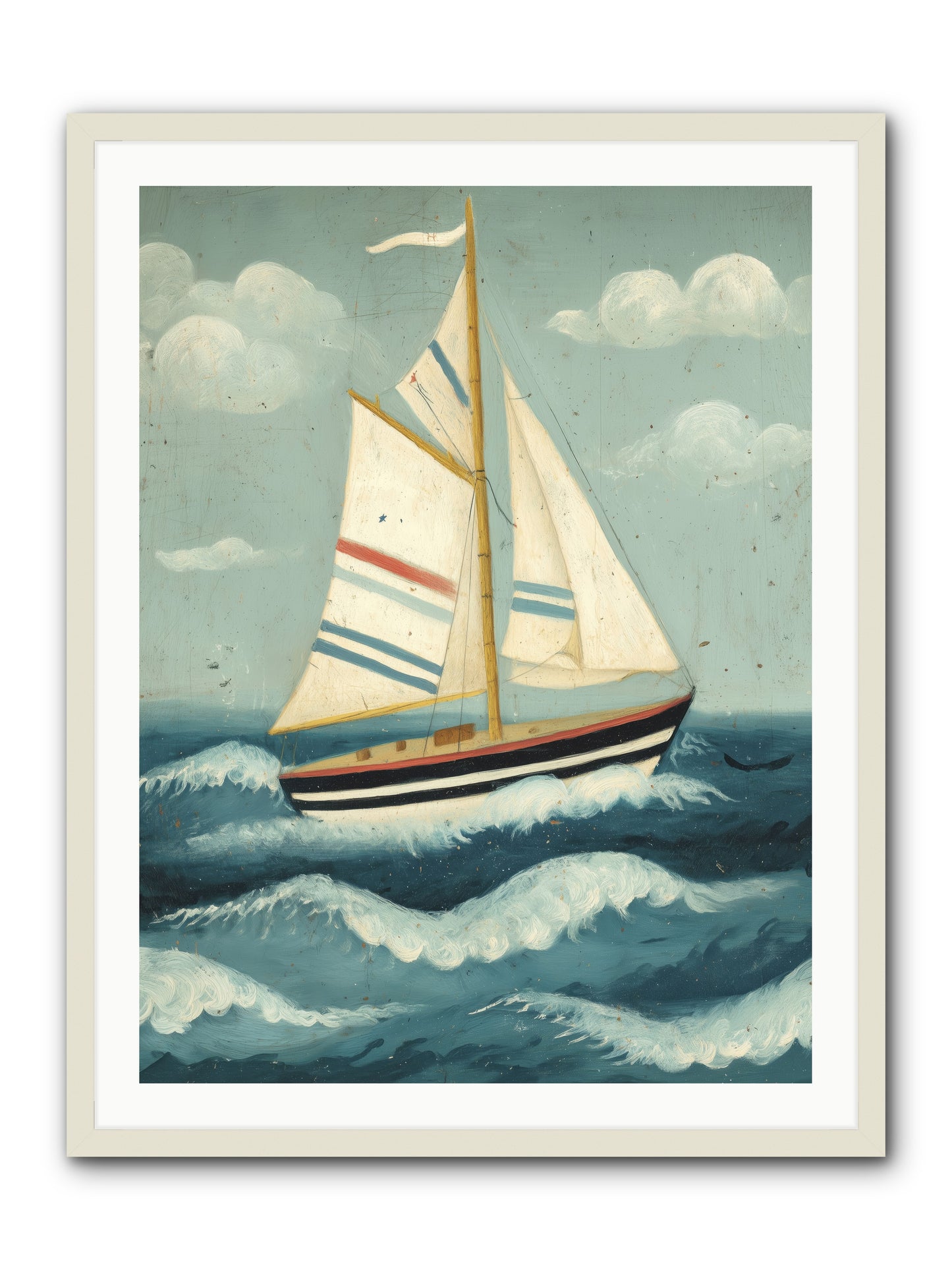Wind Dancer -- Framed Print - White 30x40