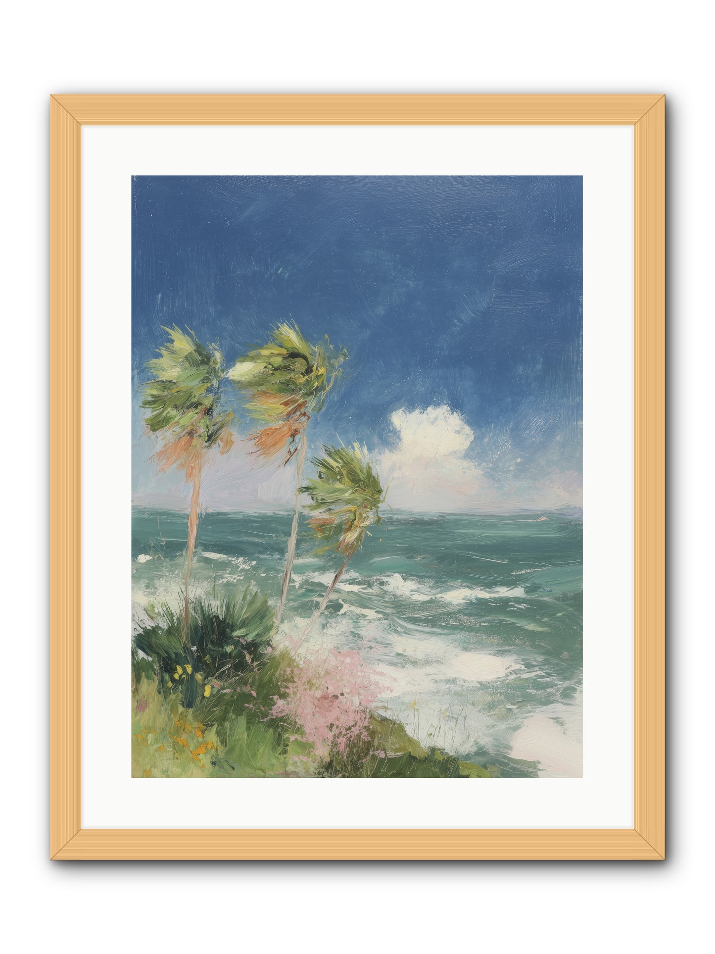 Wind-Kissed Wandering -- Framed Print - Natural 18x24