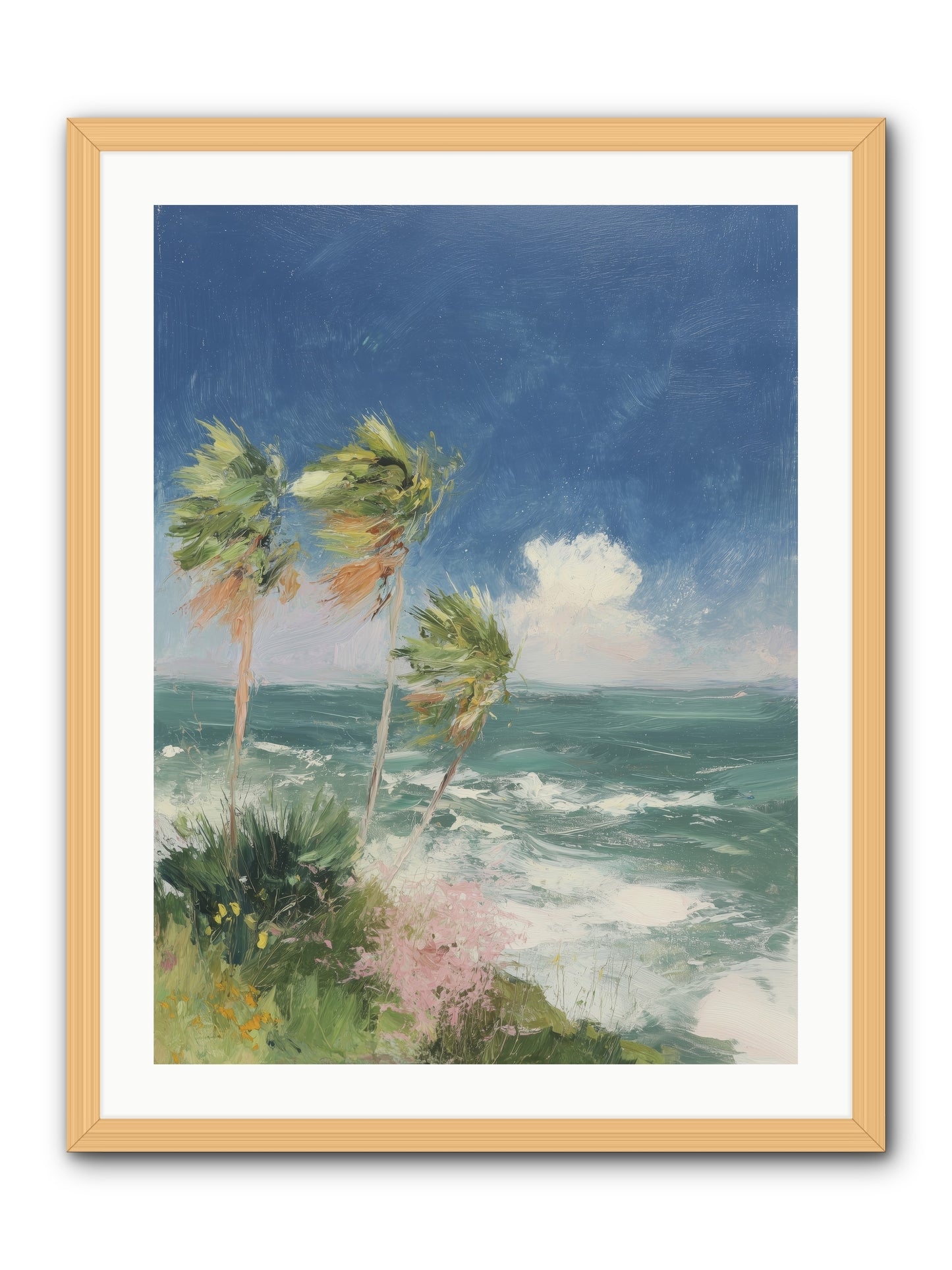 Wind-Kissed Wandering -- Framed Print - Natural 24x32