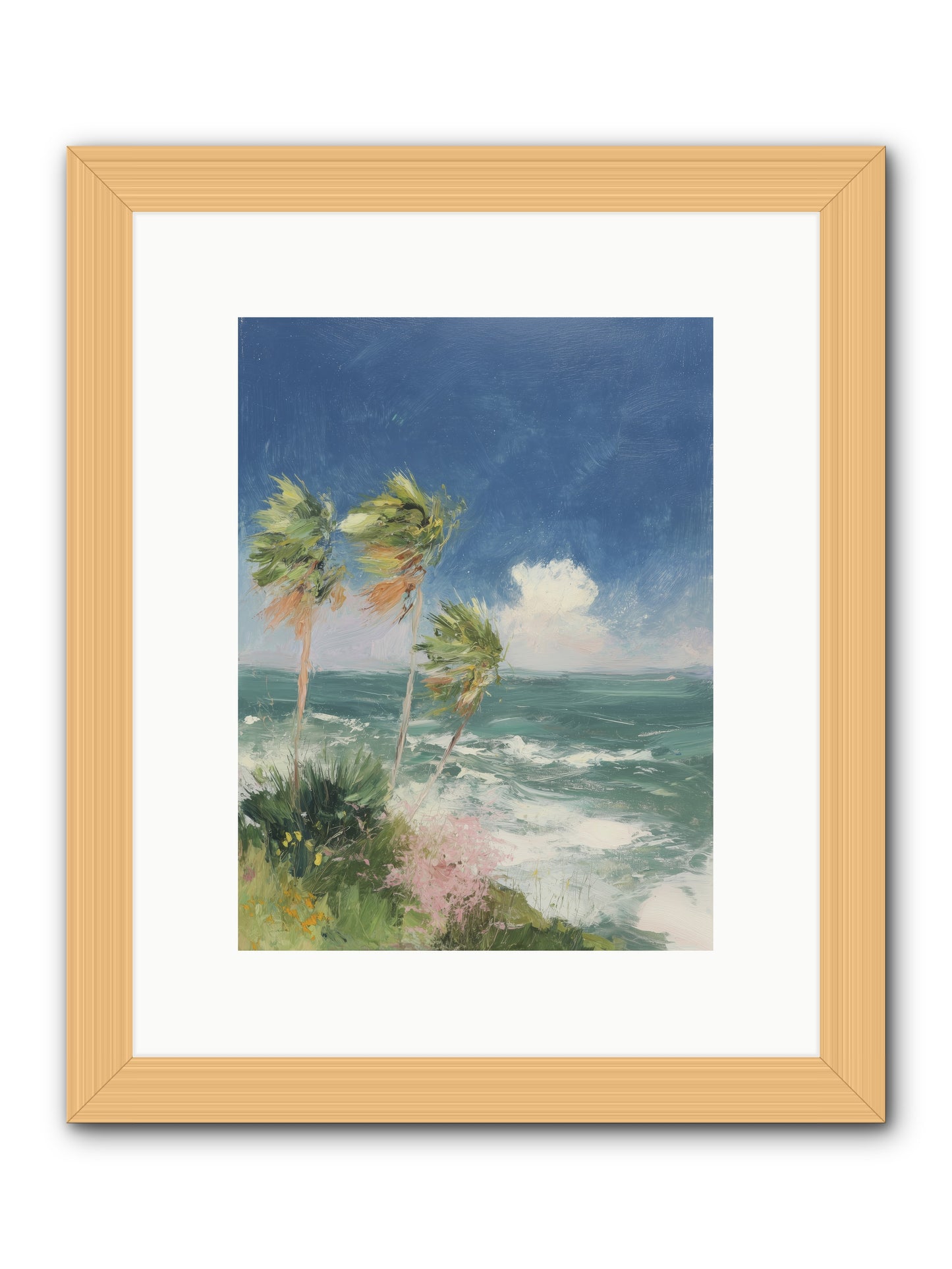 Wind-Kissed Wandering -- Framed Print - Natural 9x12
