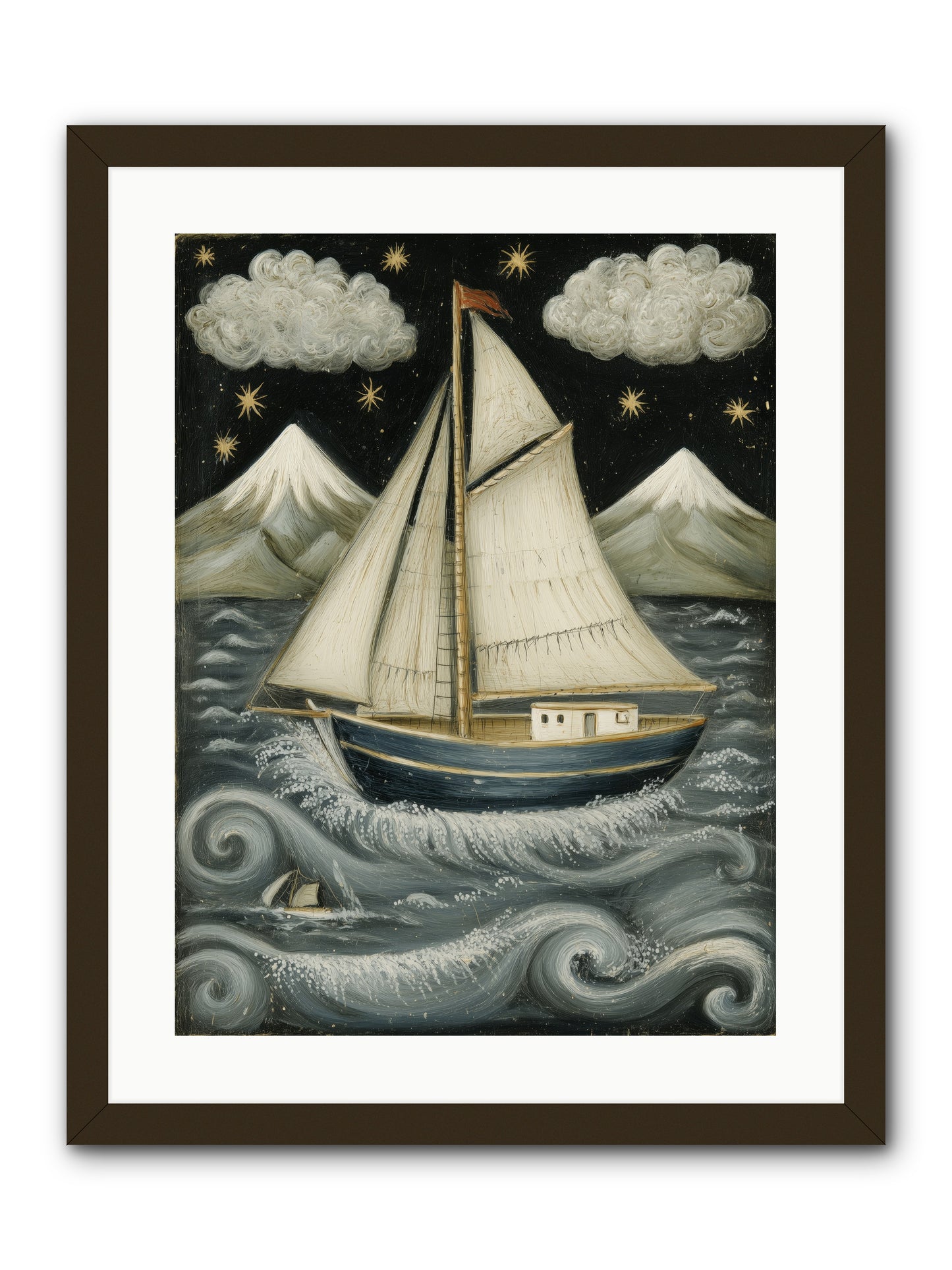 Wind Singer -- Framed Print - Black 18x24