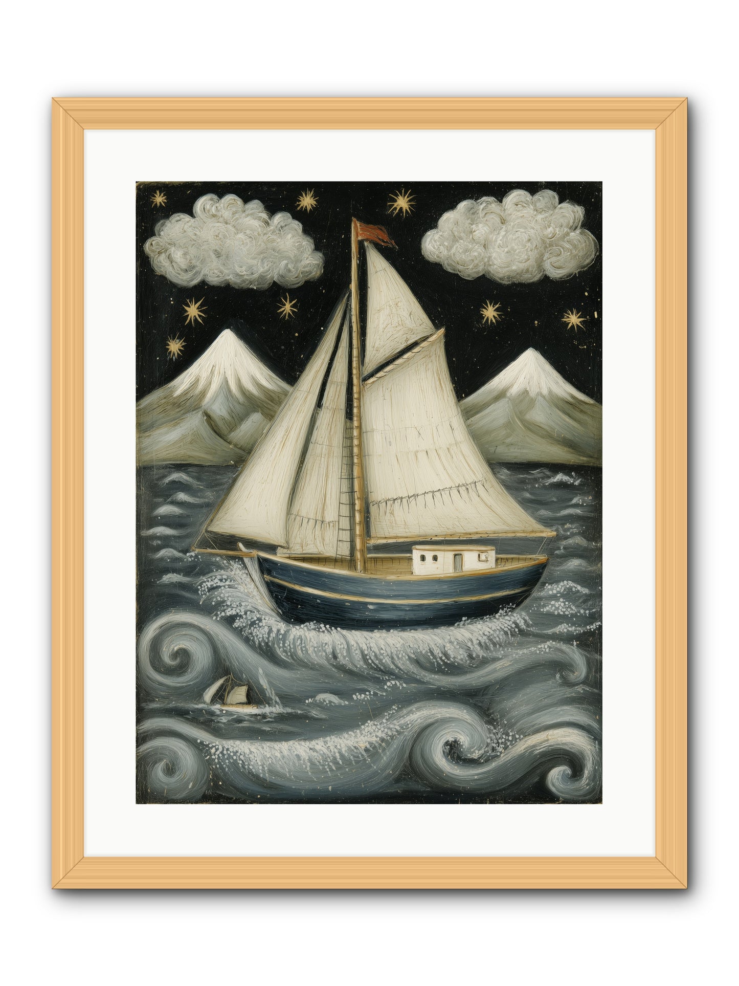 Wind Singer -- Framed Print - Natural 18x24