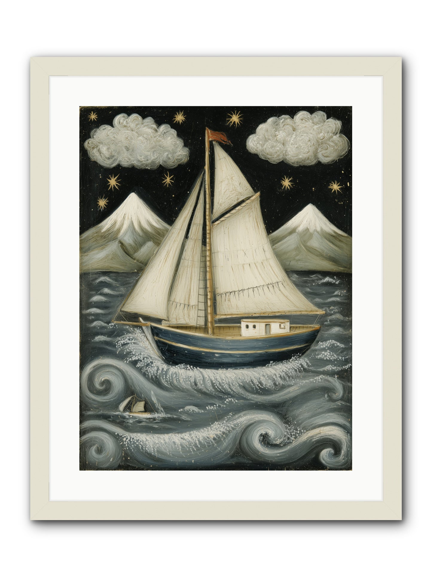 Wind Singer -- Framed Print - White 18x24