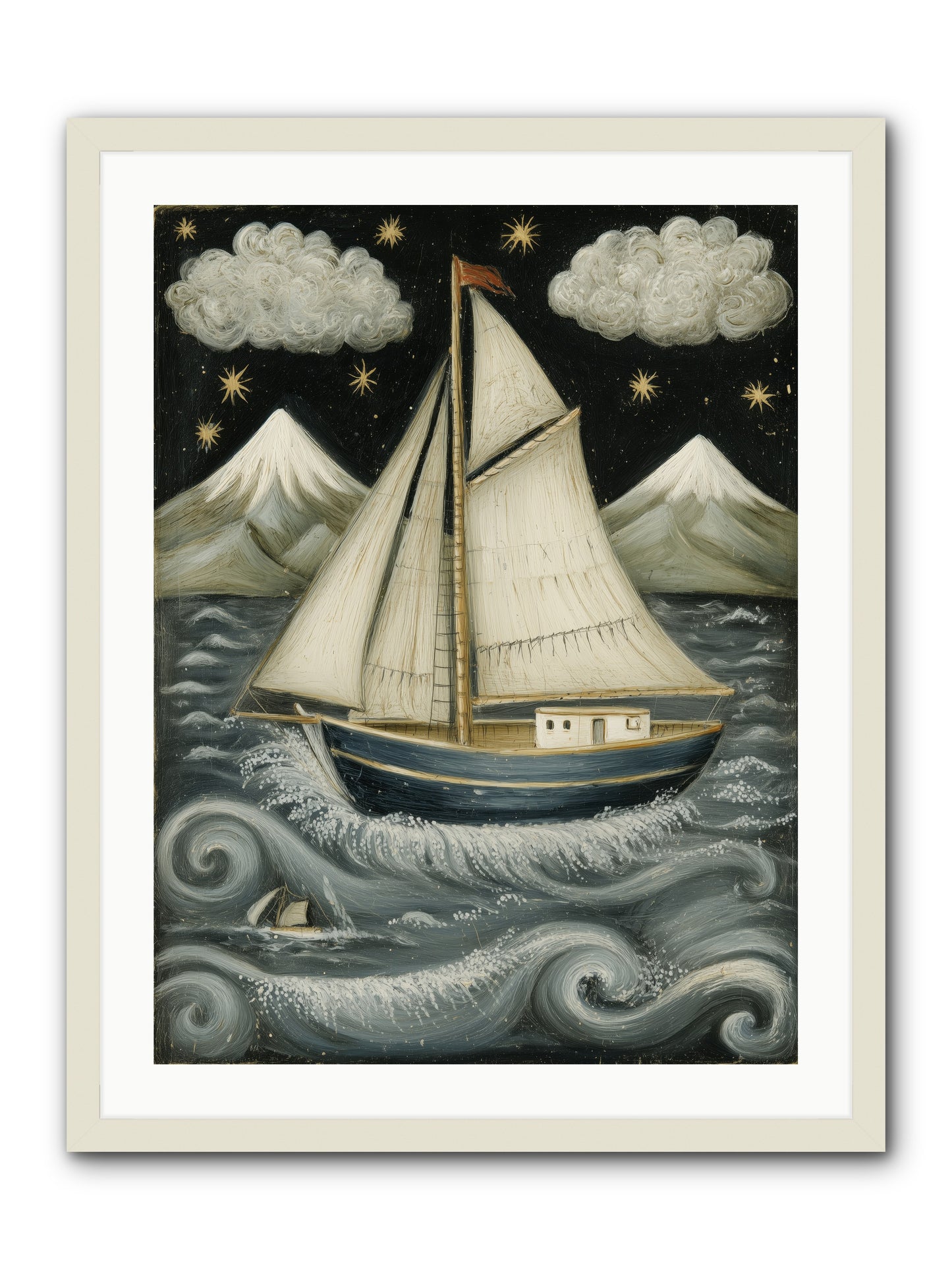 Wind Singer -- Framed Print - White 24x32