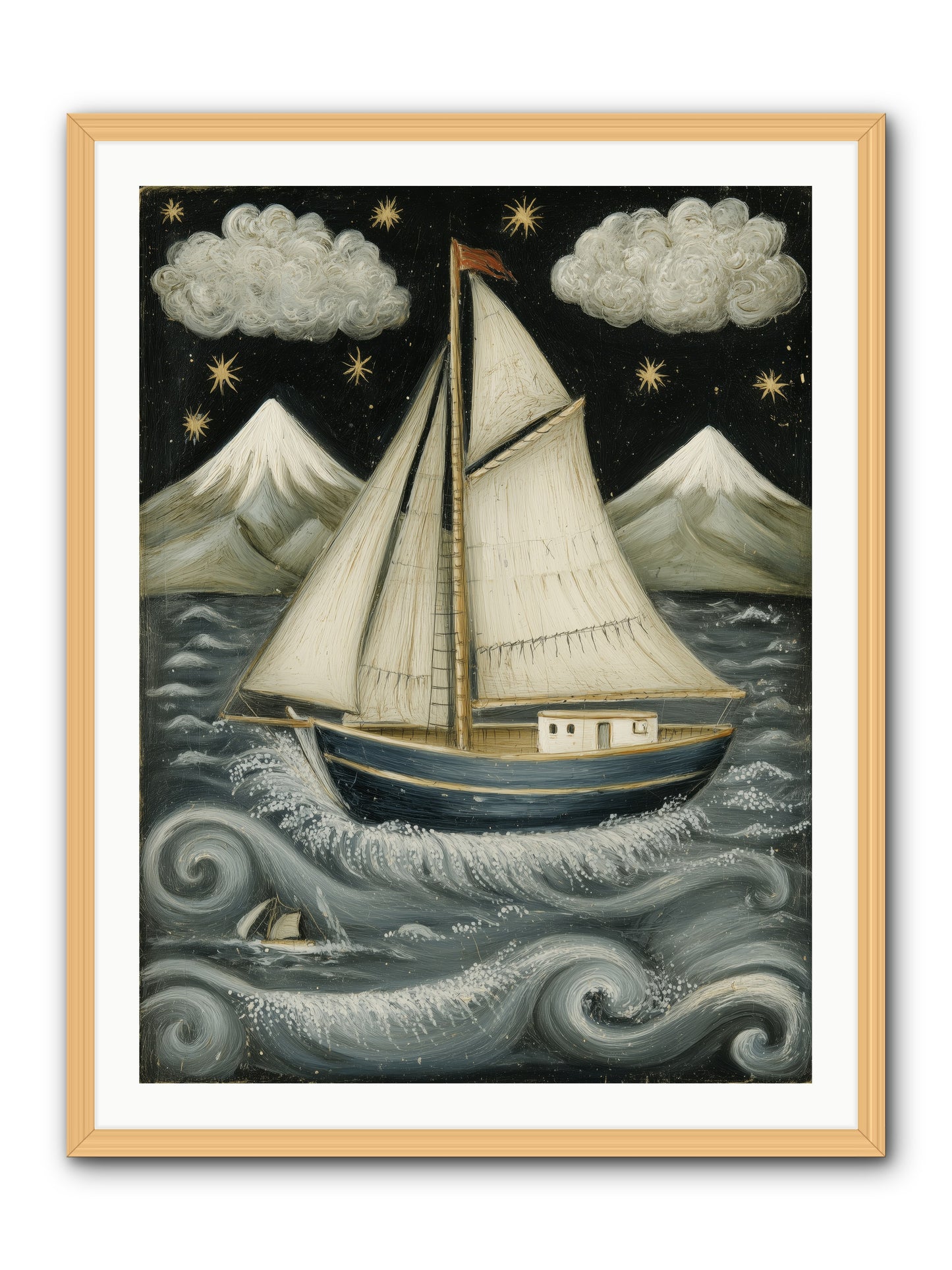 Wind Singer -- Framed Print - Natural 30x40