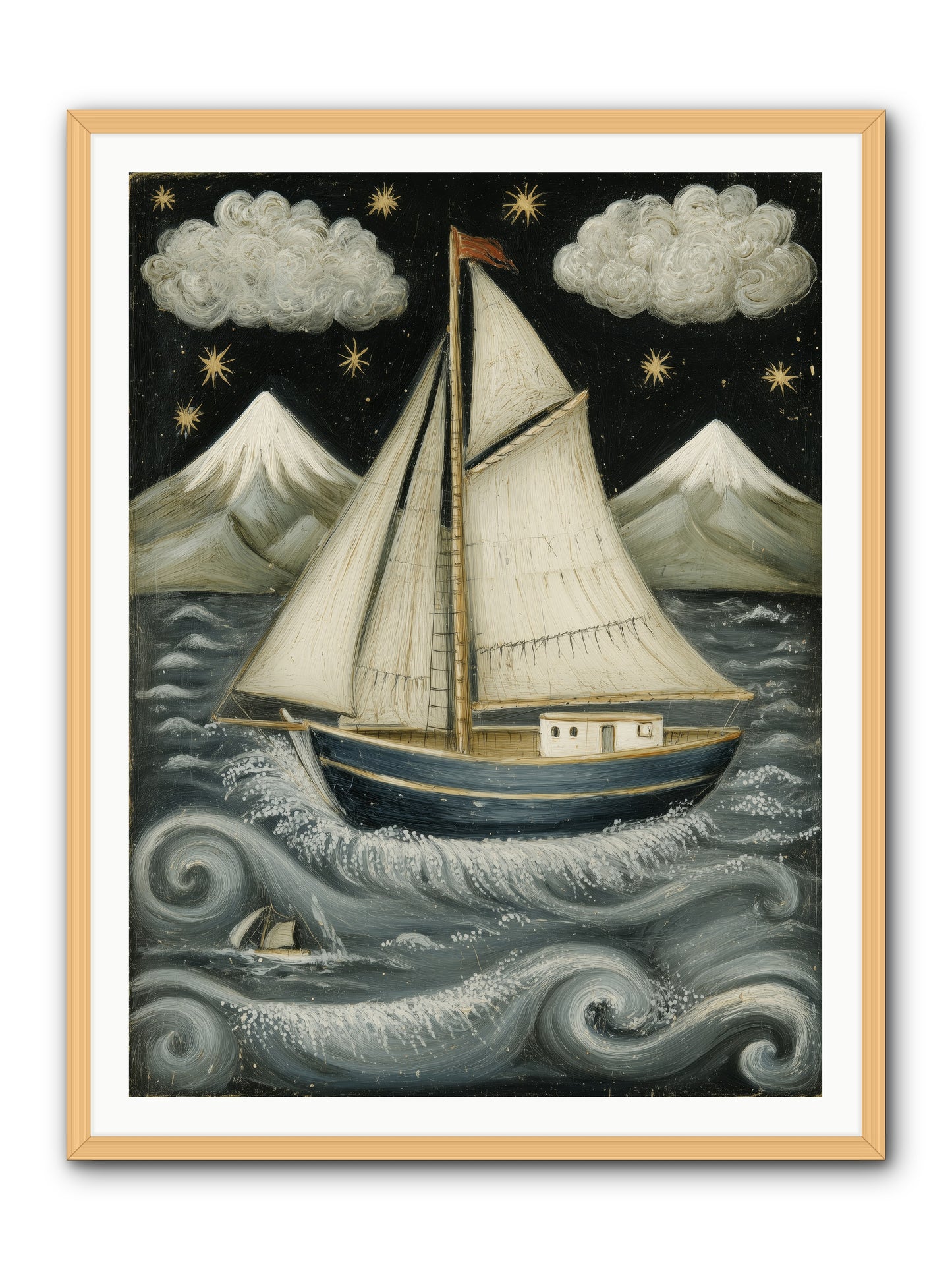 Wind Singer -- Framed Print - Natural 36x48