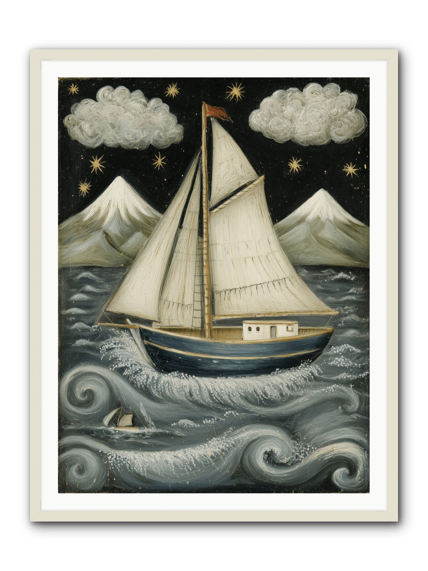 Wind Singer -- Framed Print - White 36x48