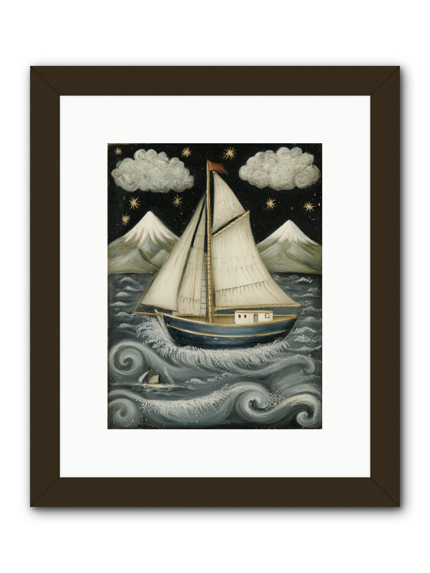 Wind Singer -- Framed Print - Black 9x12