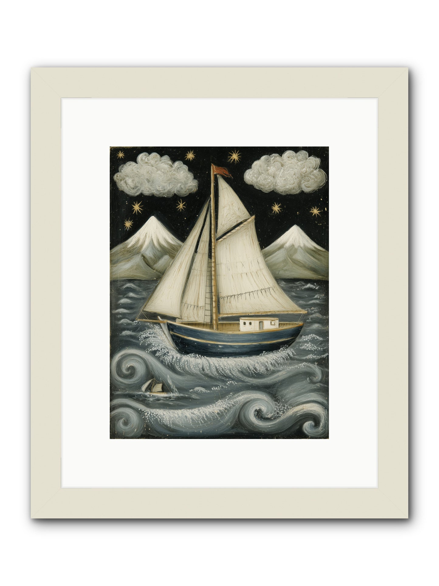 Wind Singer -- Framed Print - White 9x12