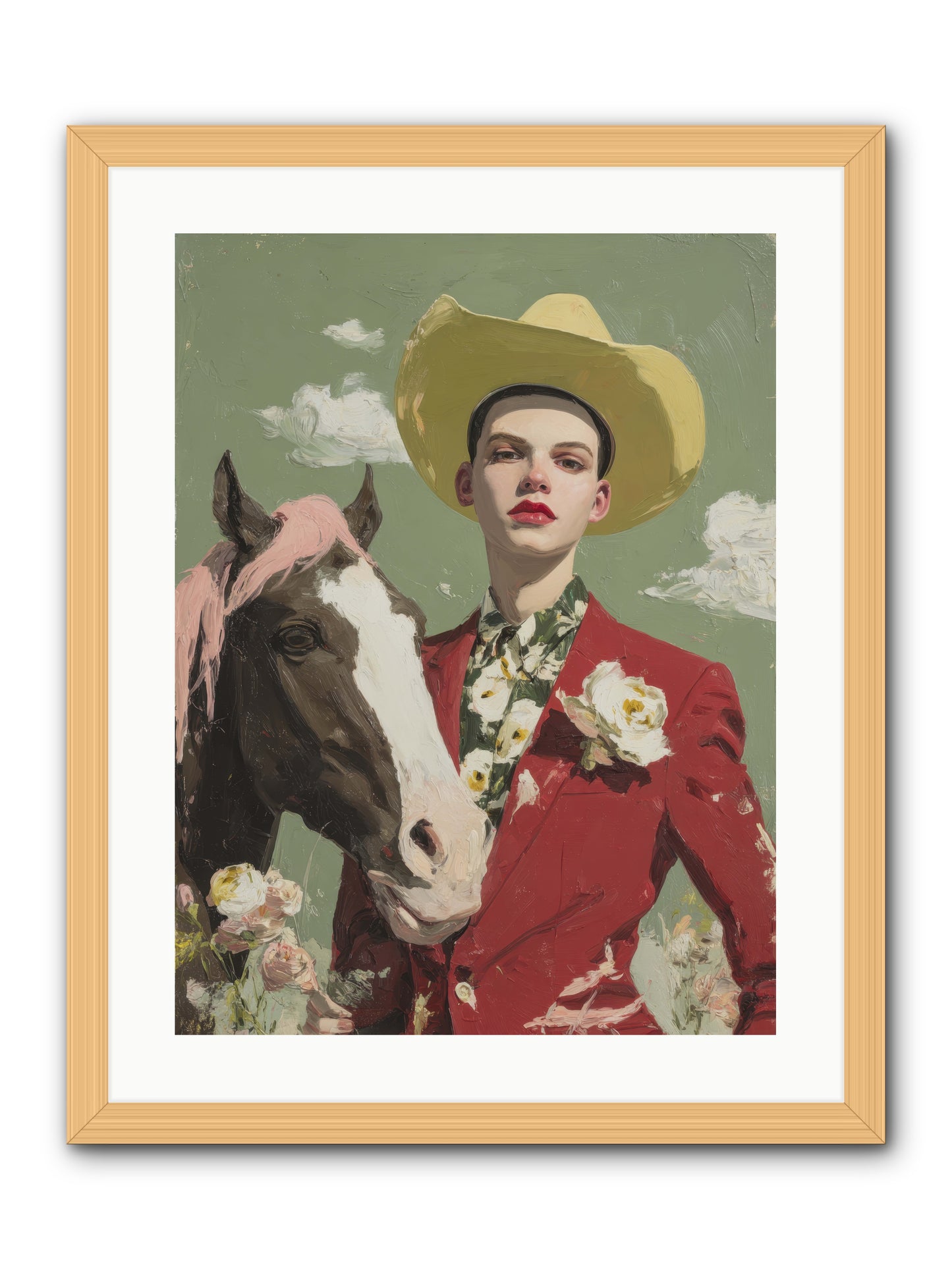 Wind-Spoken Promises -- Framed Print - Natural 18x24