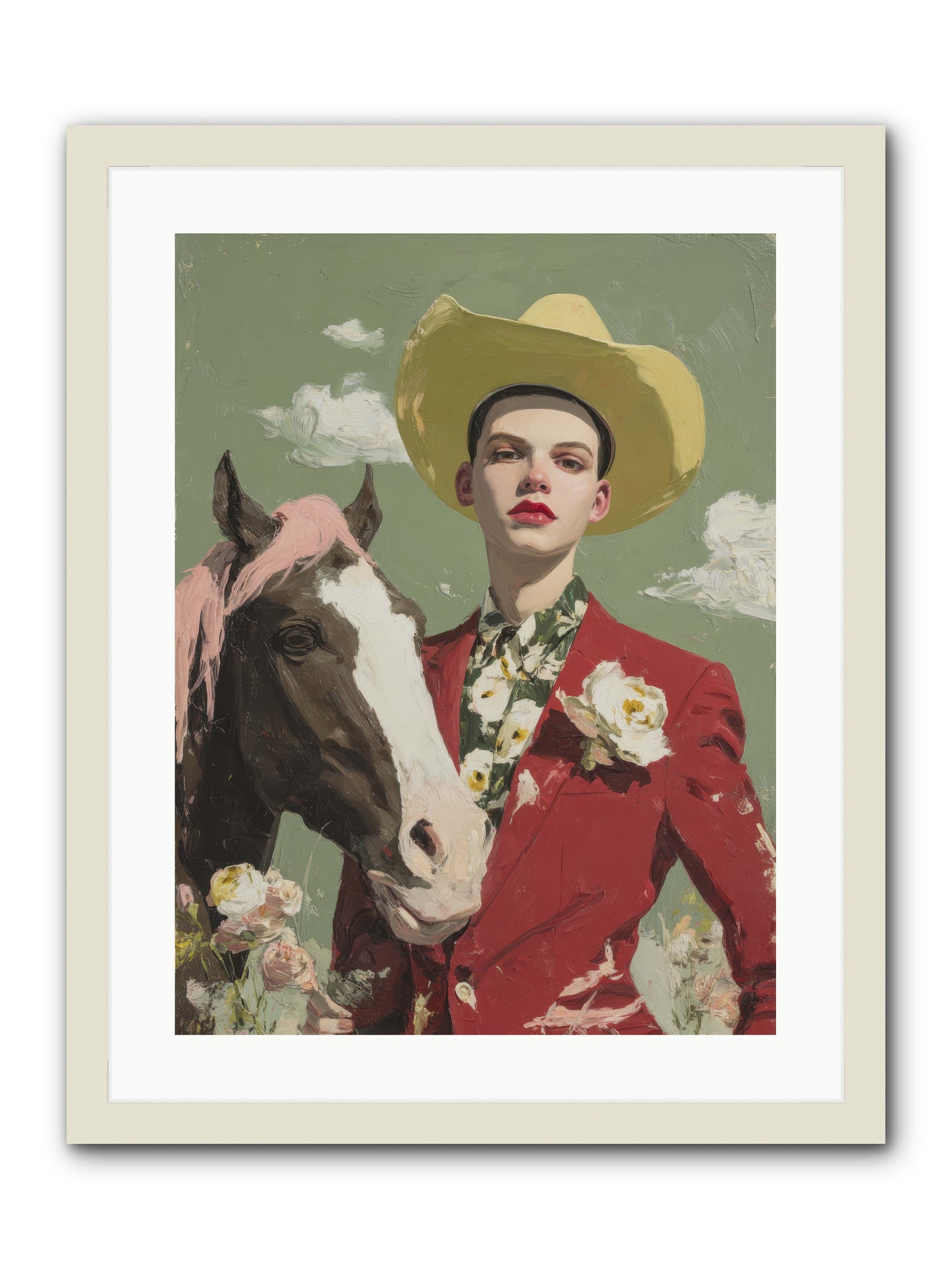 Wind-Spoken Promises -- Framed Print - White 18x24