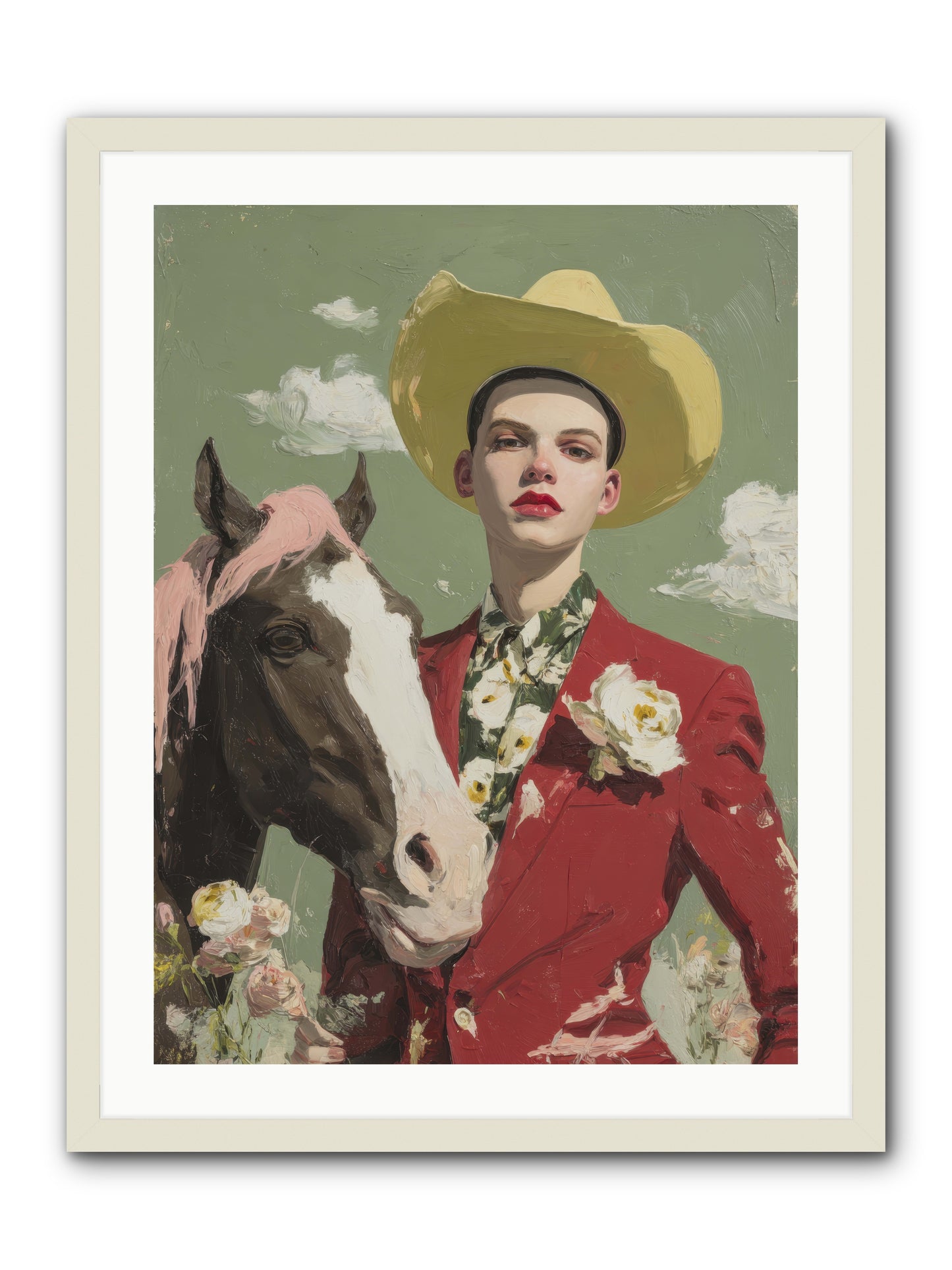 Wind-Spoken Promises -- Framed Print - White 24x32