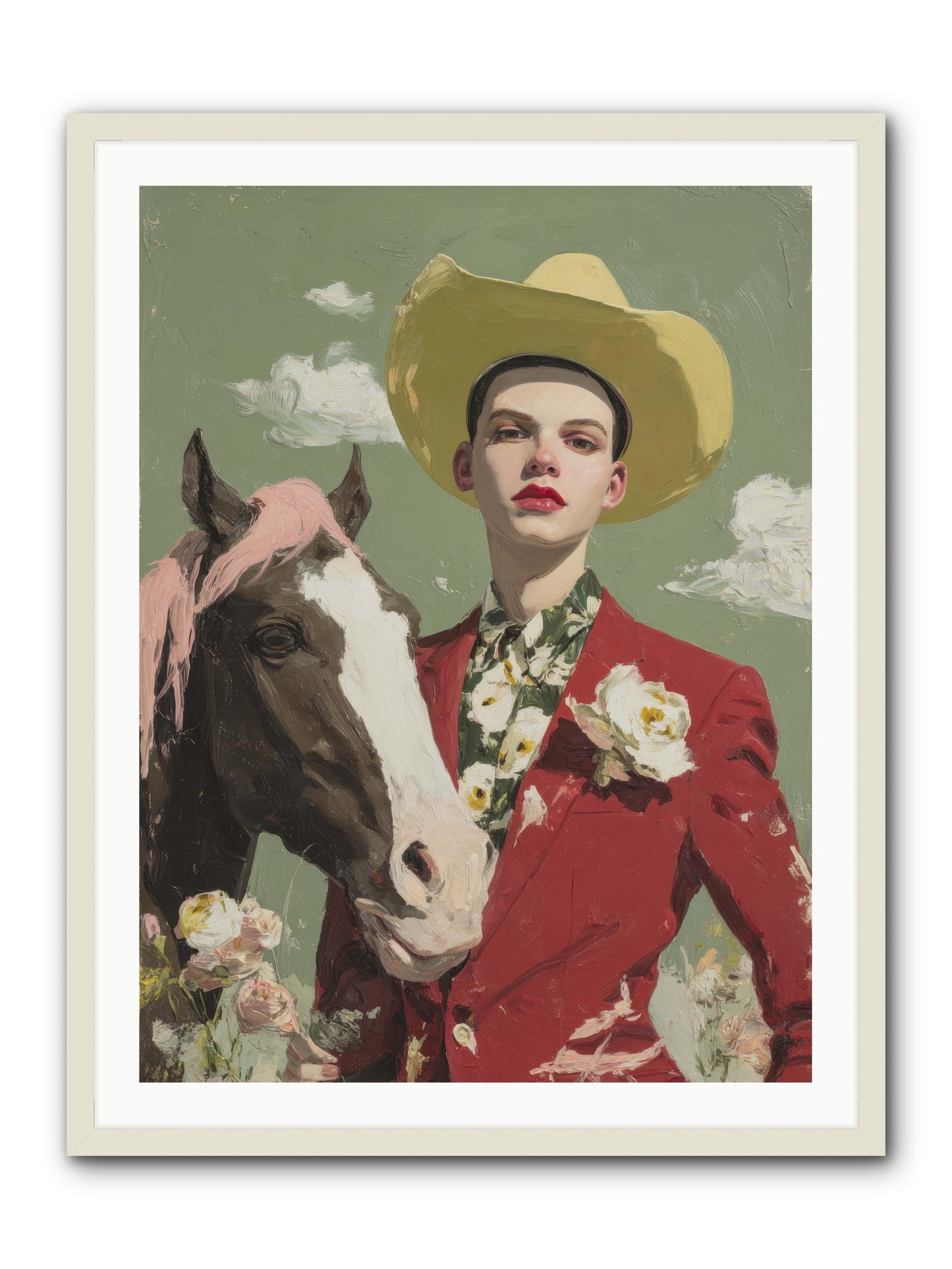 Wind-Spoken Promises -- Framed Print - White 30x40