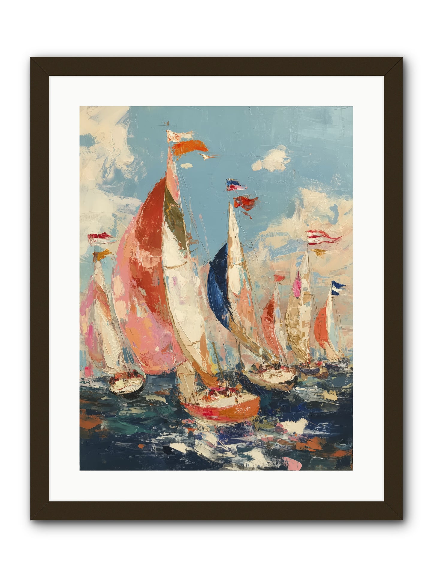 Wind and Wave -- Framed Print - Black 18x24