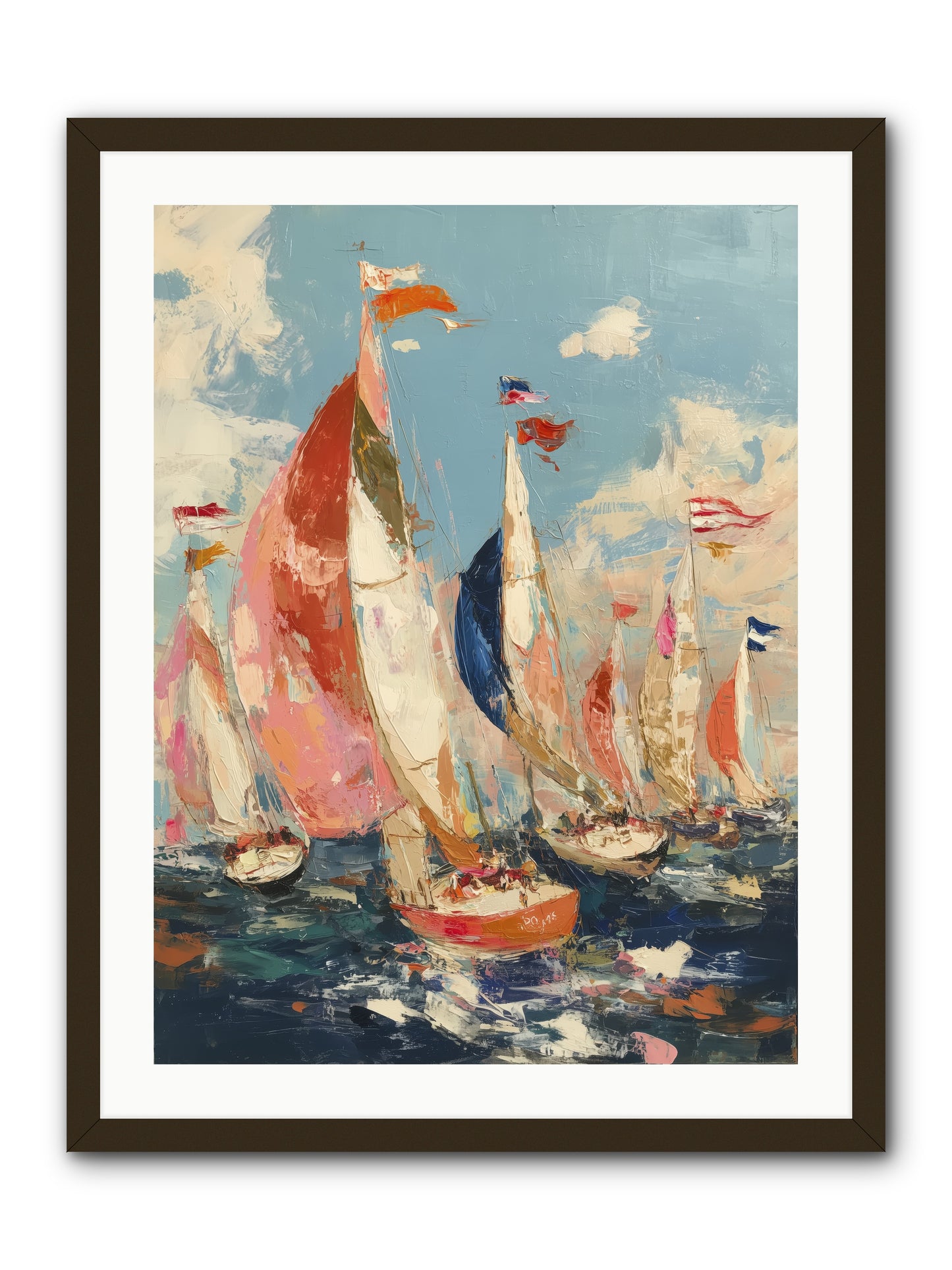 Wind and Wave -- Framed Print - Black 24x32