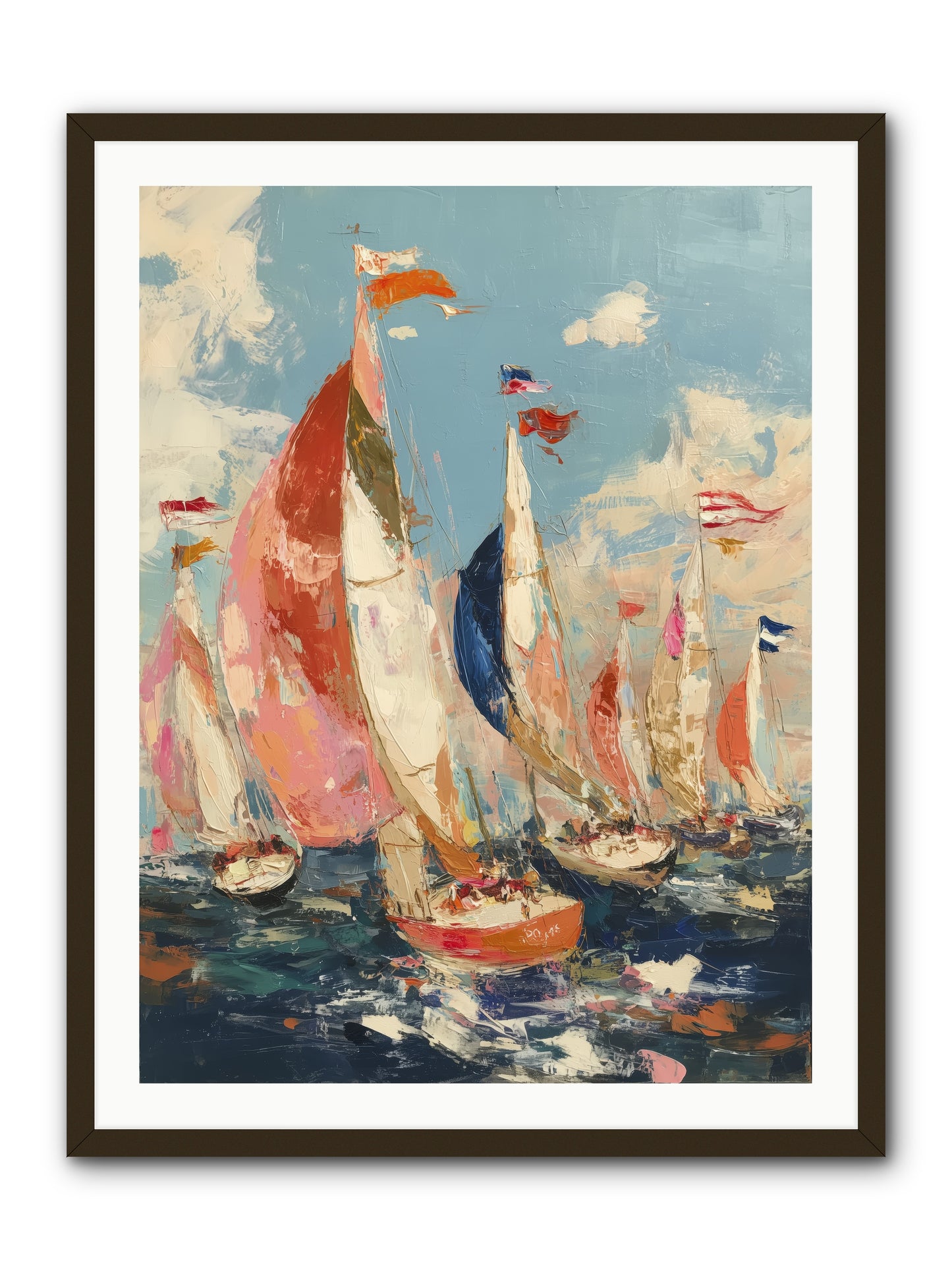 Wind and Wave -- Framed Print - Black 30x40