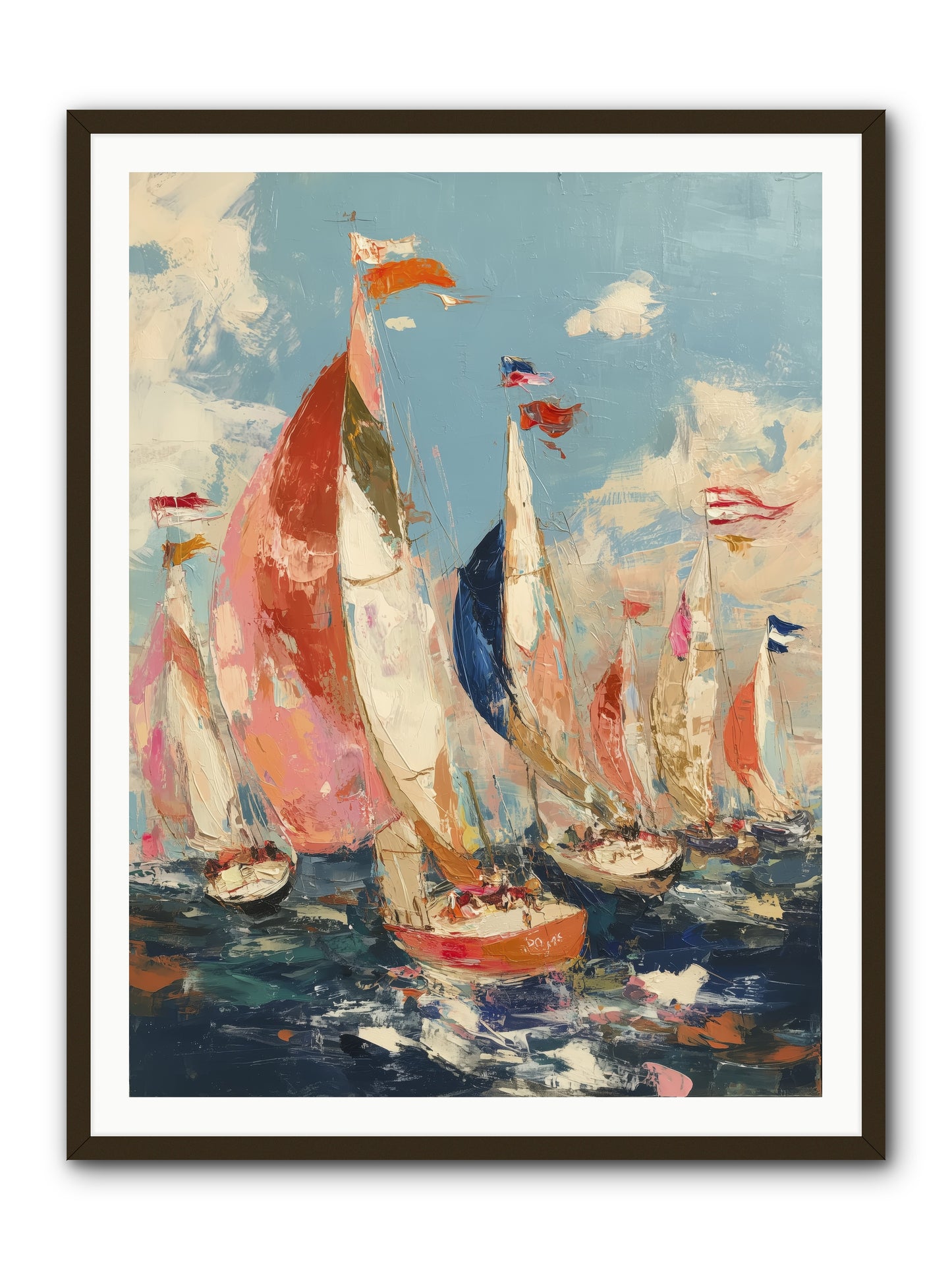 Wind and Wave -- Framed Print - Black 36x48