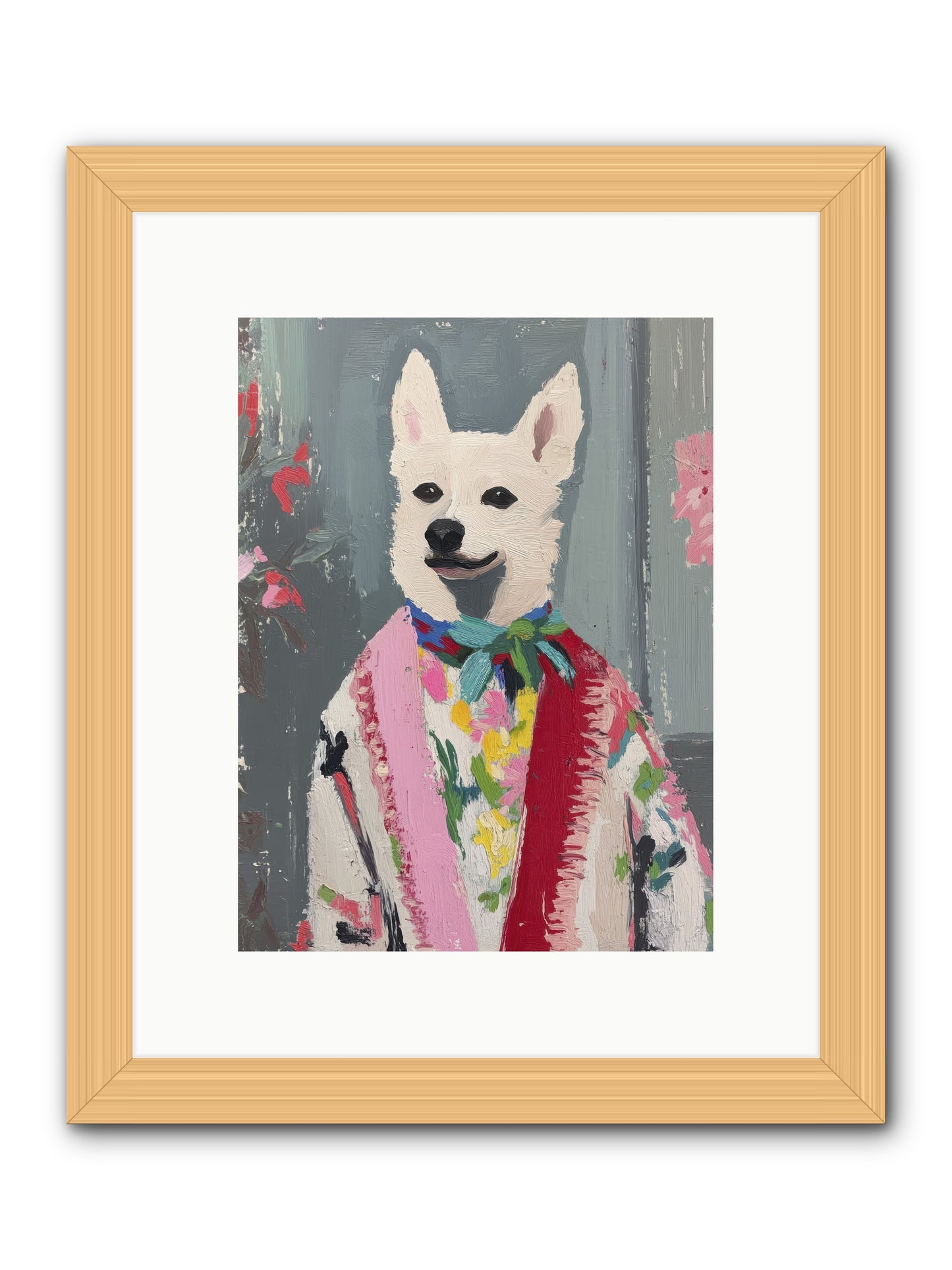 Window Seat Philosopher -- Framed Print - Natural 9x12