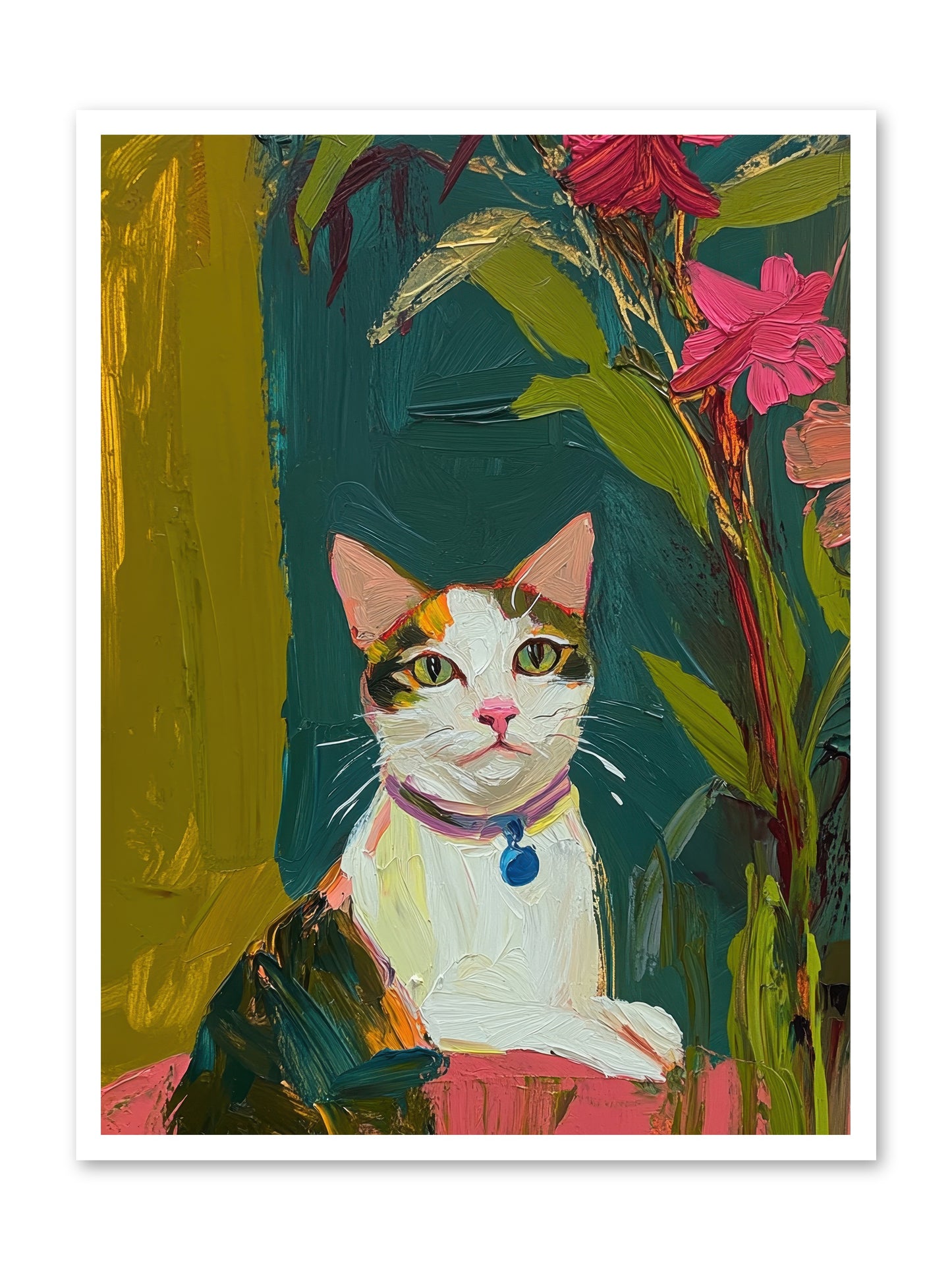 Windowsill Guardian -- Paper Print 30x40