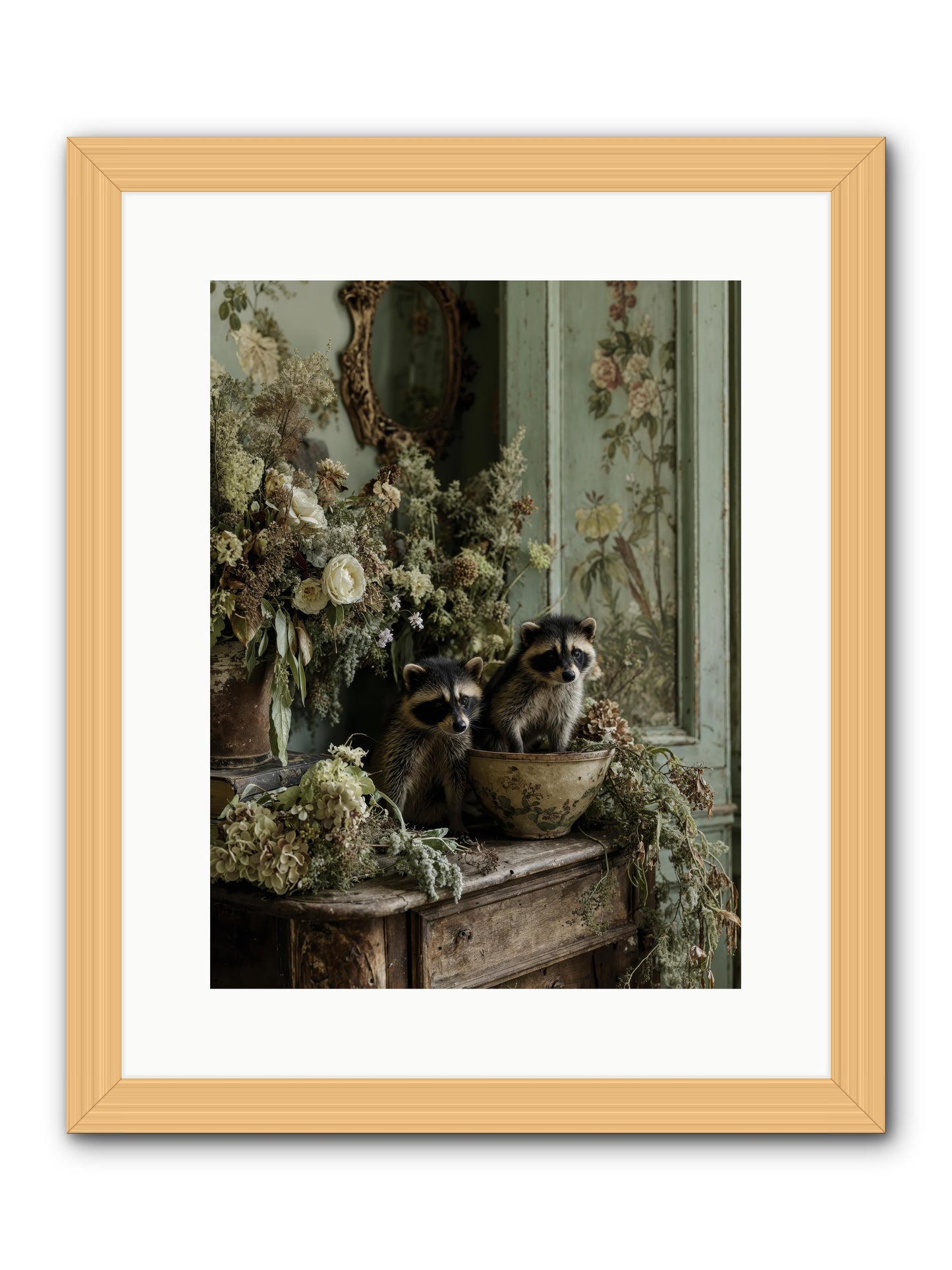 Windsor road -- Framed Print - Natural 12x16