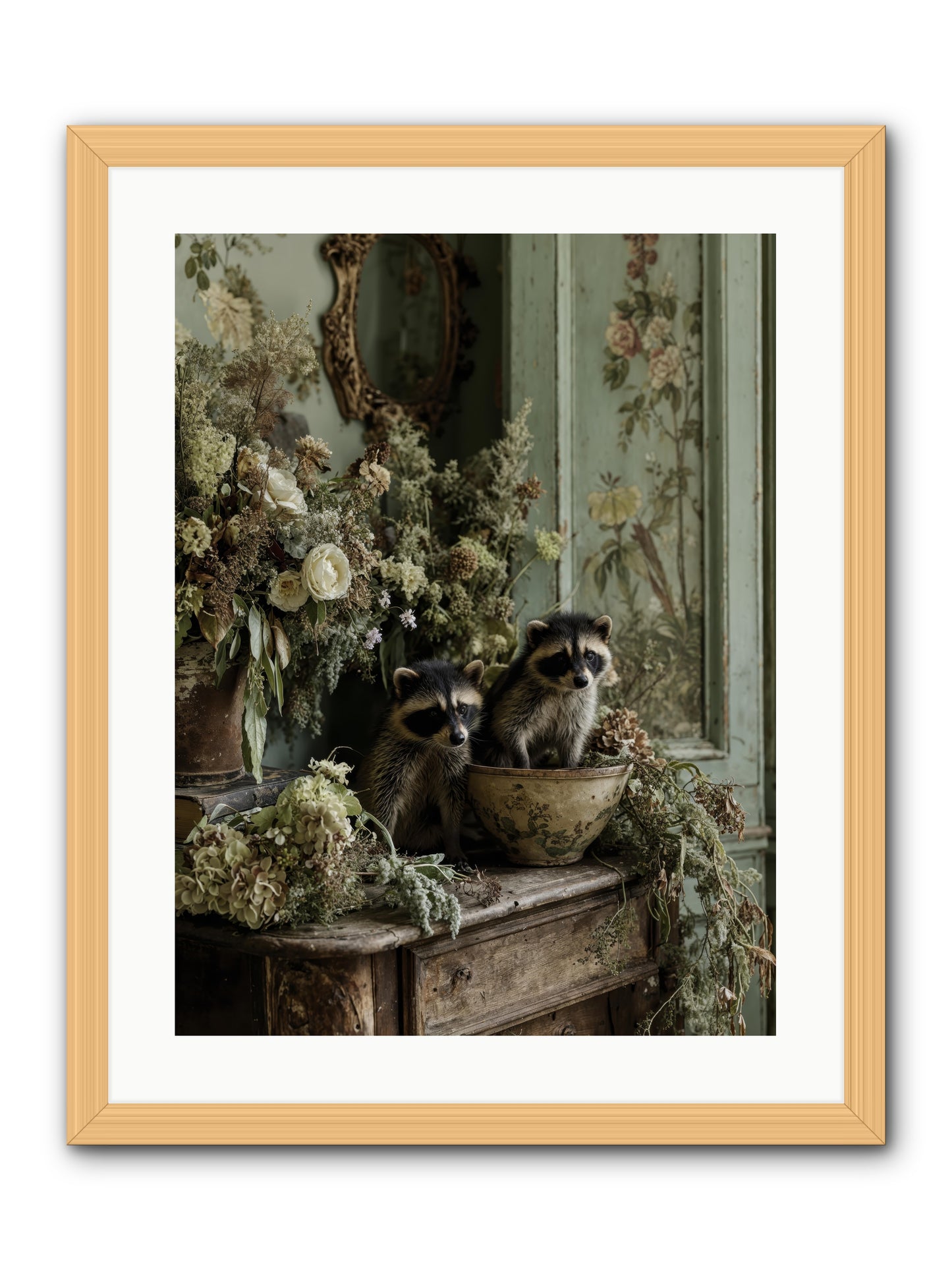 Windsor road -- Framed Print - Natural 18x24