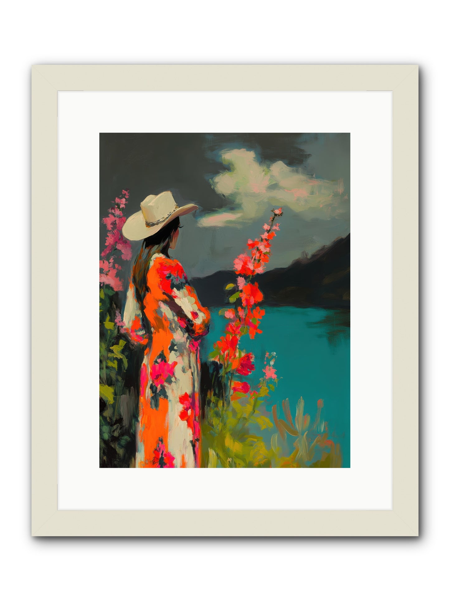 Windswept Legend -- Framed Print - White 12x16