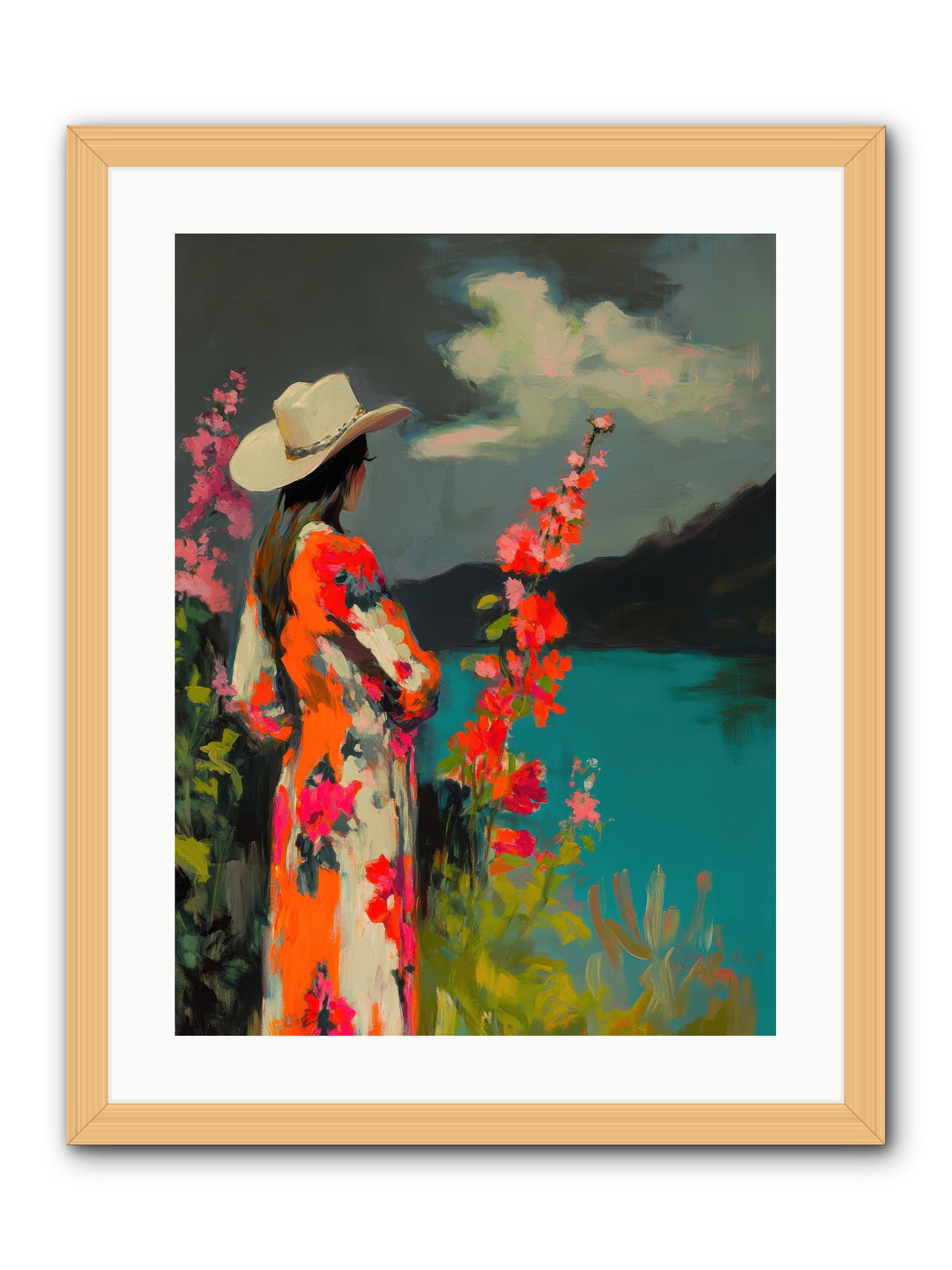 Windswept Legend -- Framed Print - Natural 18x24