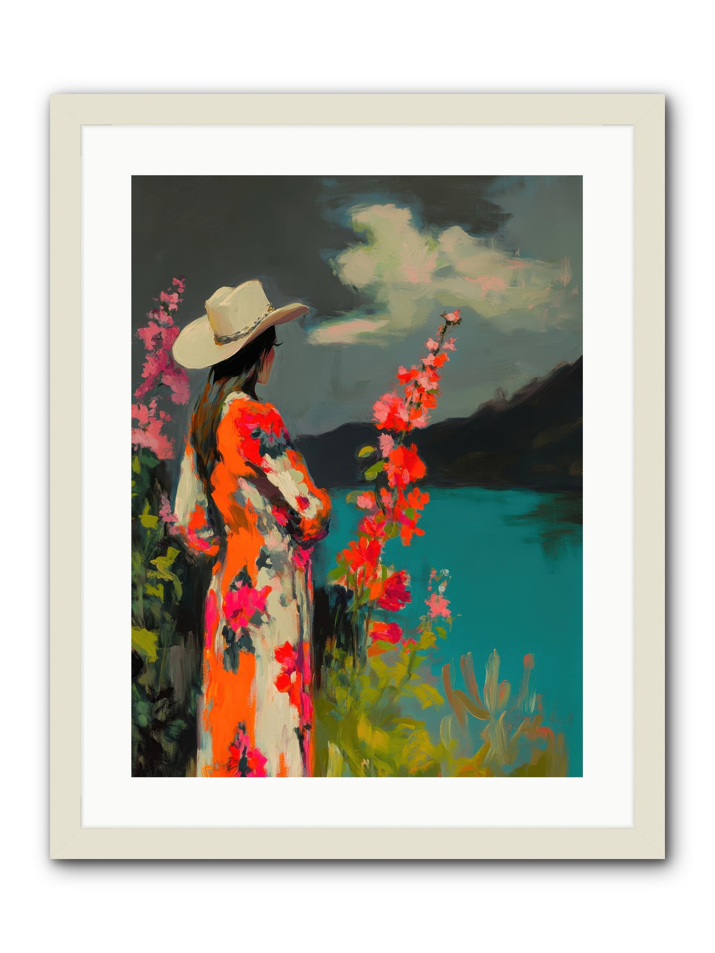 Windswept Legend -- Framed Print - White 18x24