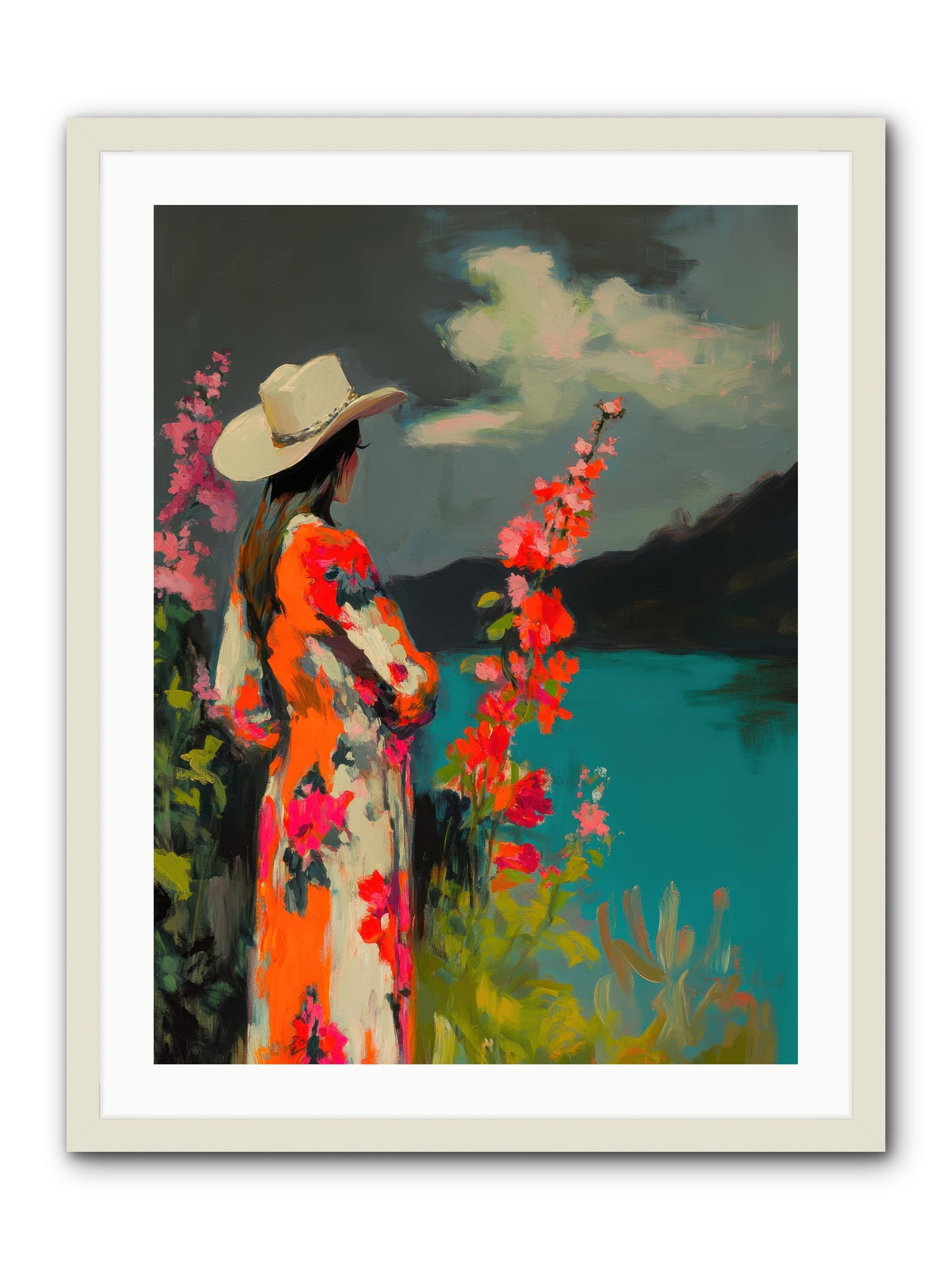 Windswept Legend -- Framed Print - White 24x32
