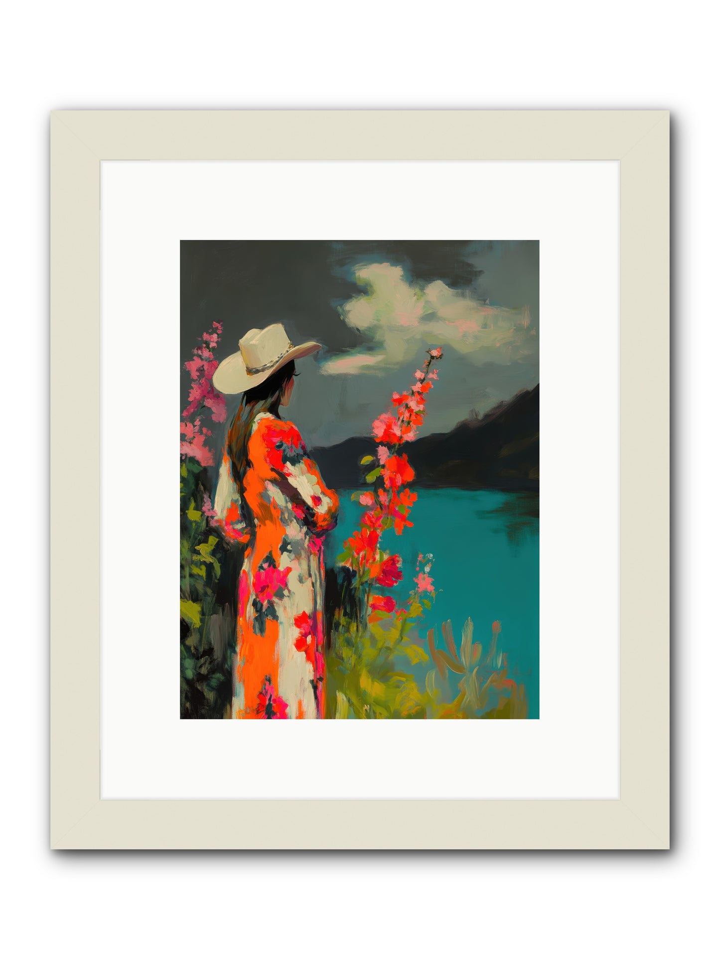 Windswept Legend -- Framed Print - White 9x12
