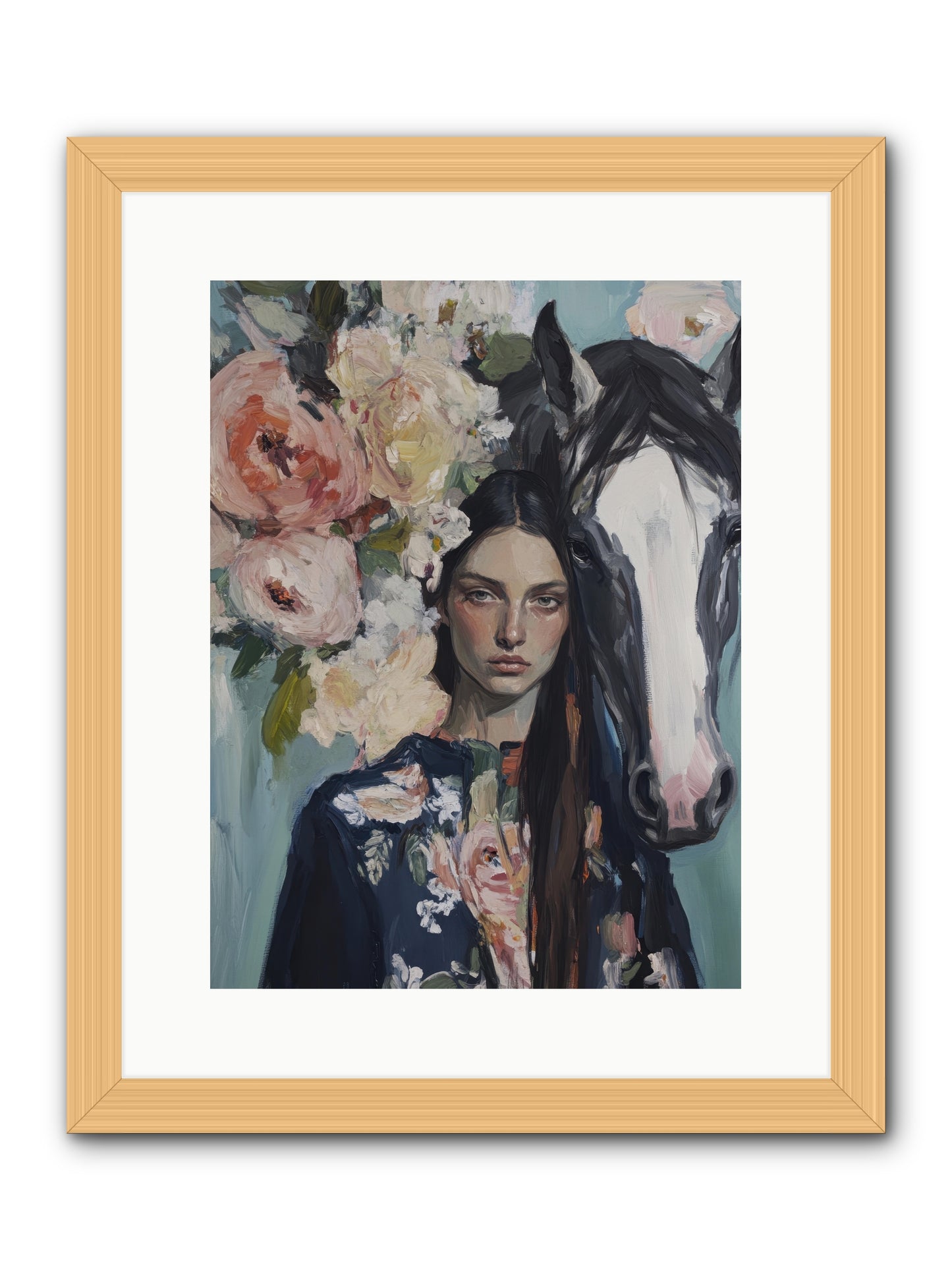 Windwalker  -- Framed Print - Natural 12x16