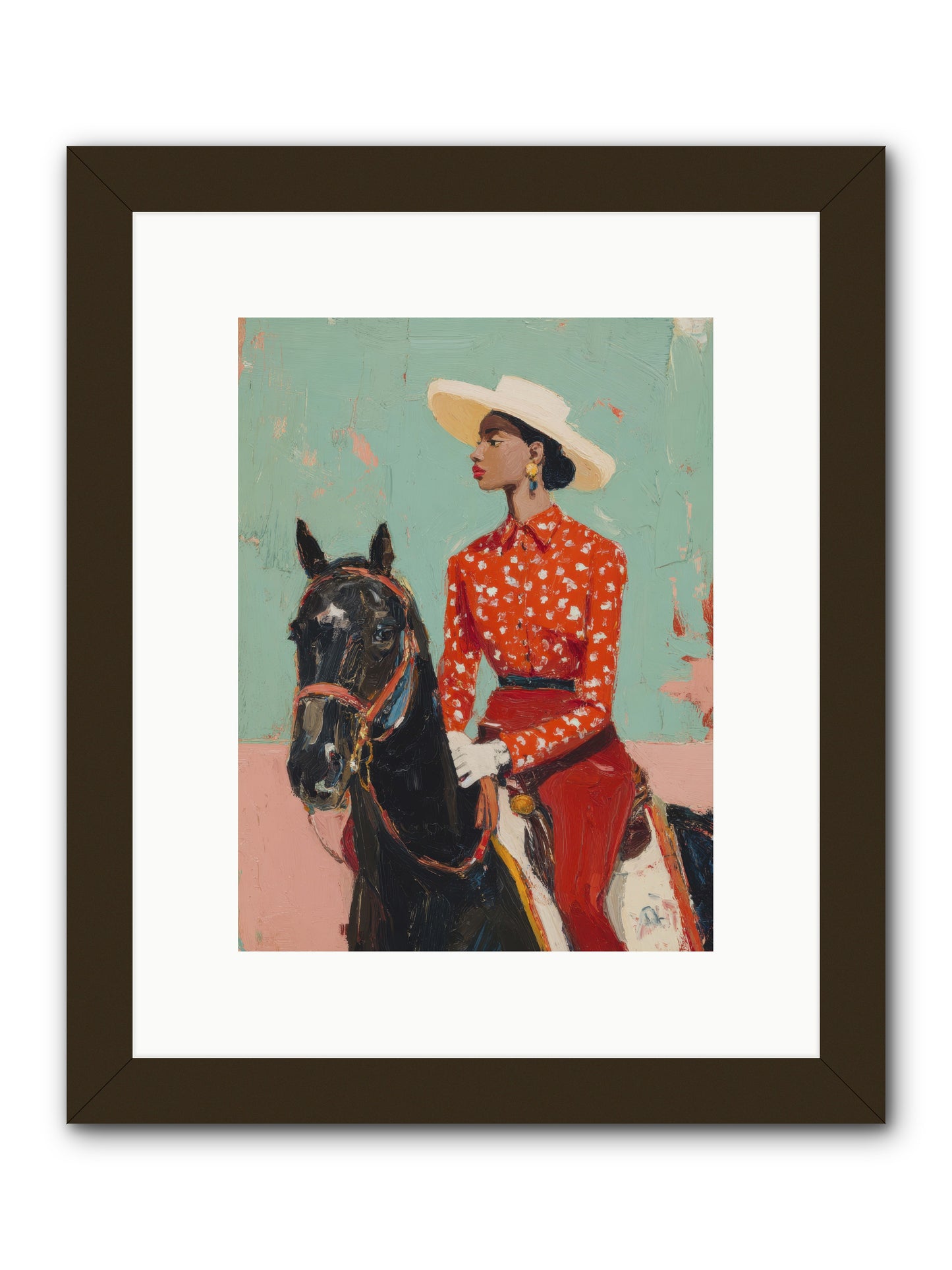 Wine Country Wandering -- Framed Print - Black 9x12