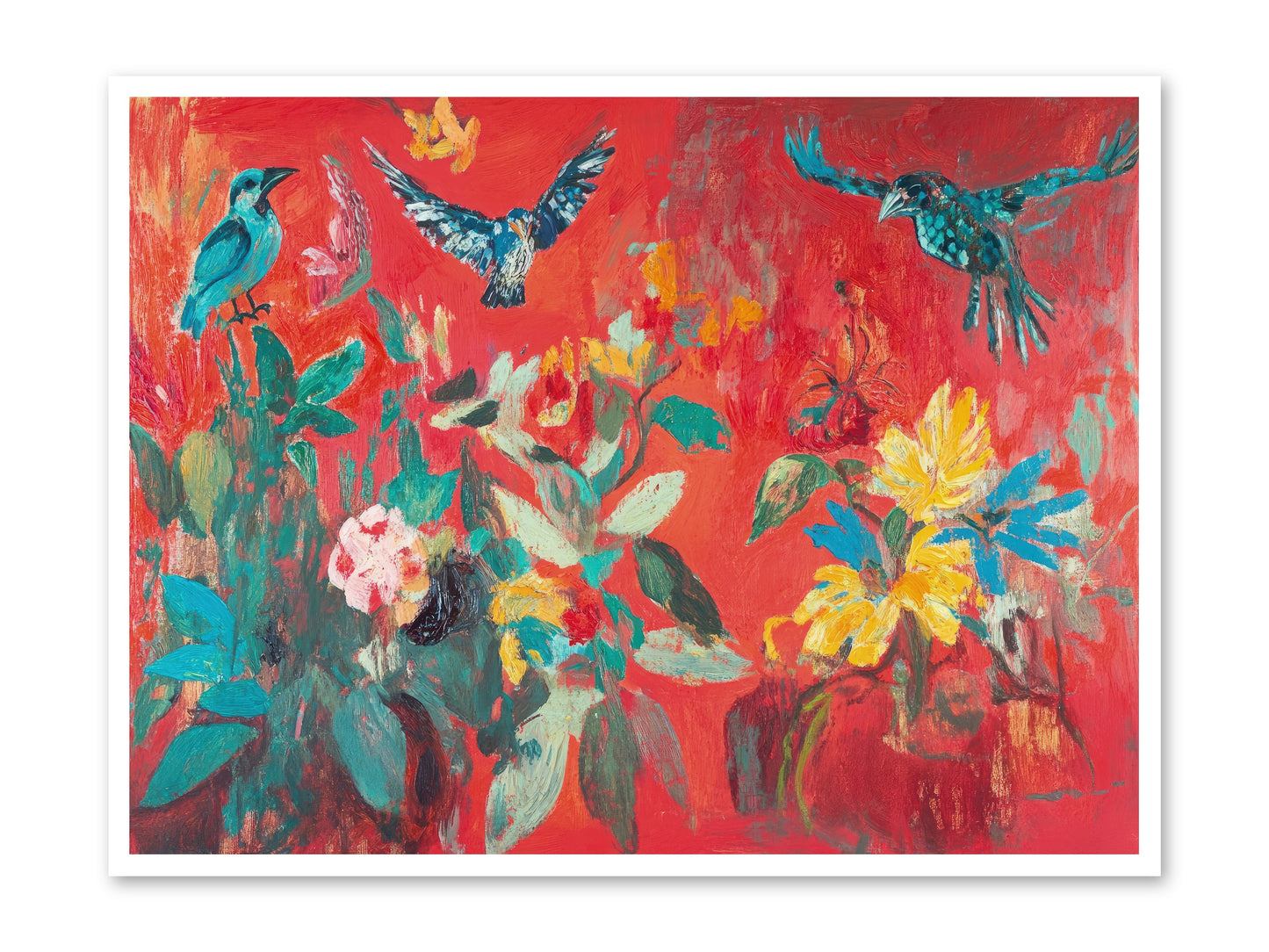 Wing & Bloom -- Loose Canvas Print 48x36
