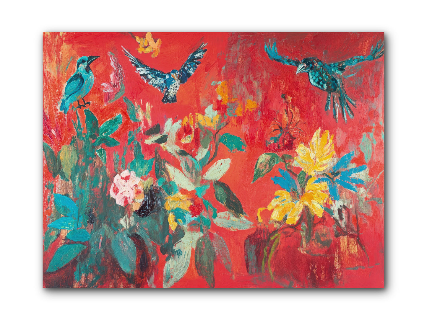 Wing & Bloom -- Wrapped Canvas 12x9