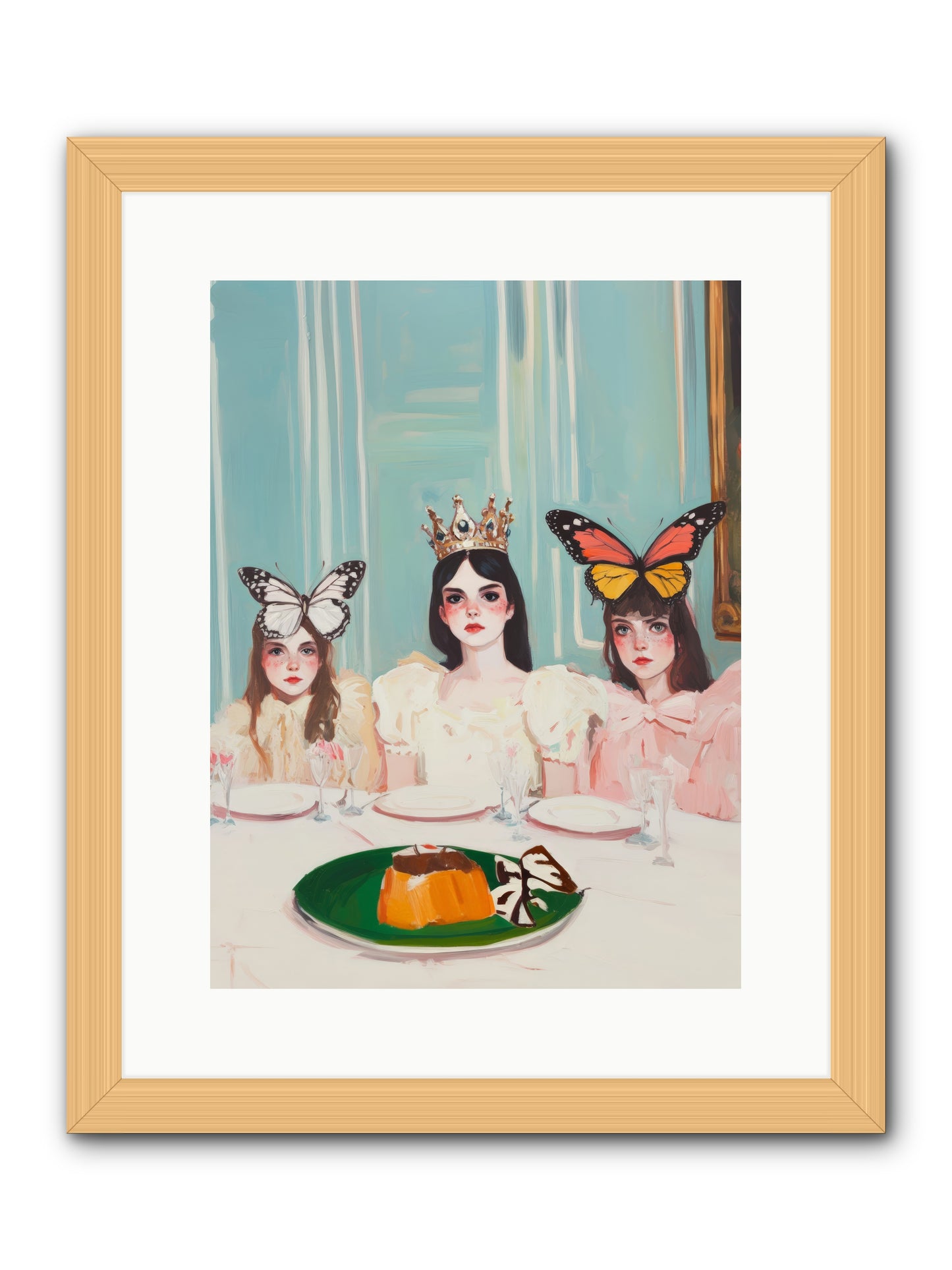 Wing & Sugar ReignRez2 -- Framed Print - Natural 12x16