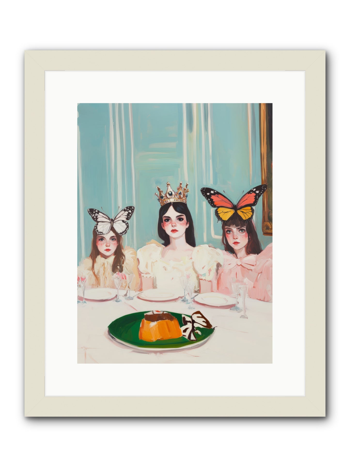 Wing & Sugar ReignRez2 -- Framed Print - White 12x16