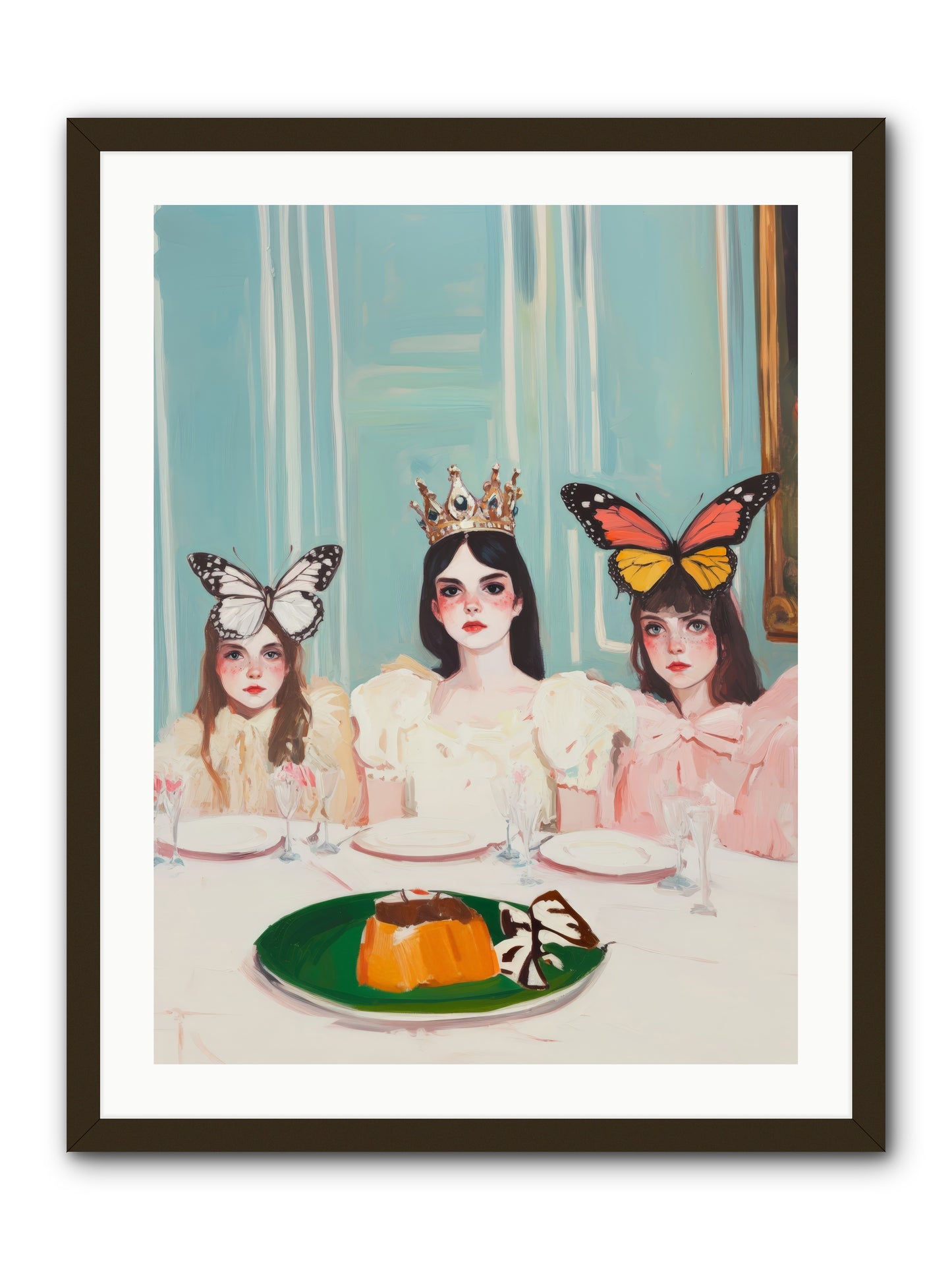 Wing & Sugar ReignRez2 -- Framed Print - Black 24x32