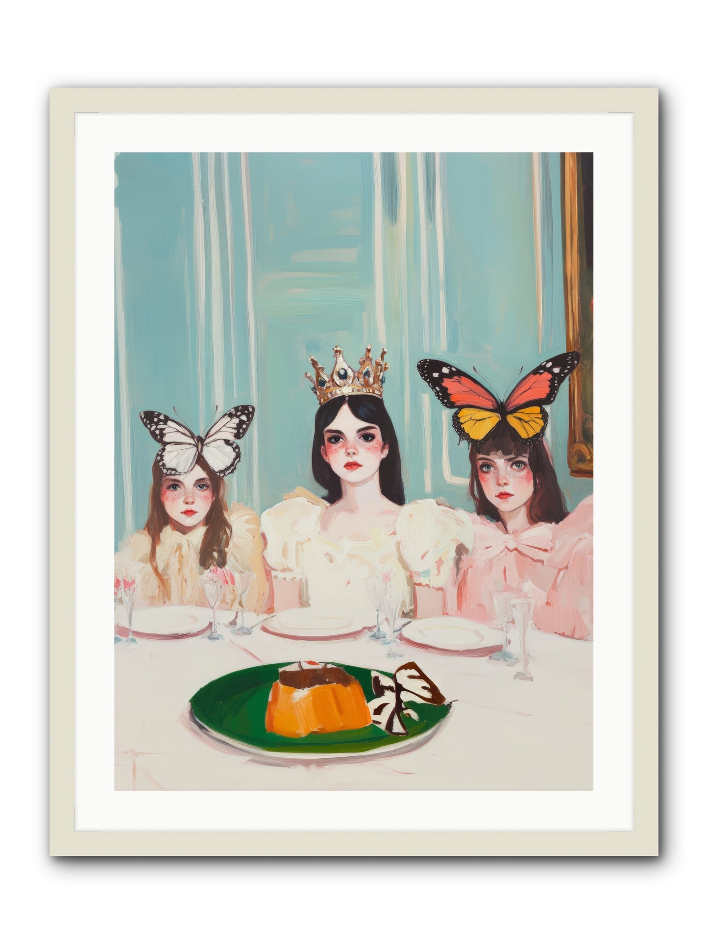 Wing & Sugar ReignRez2 -- Framed Print - White 24x32