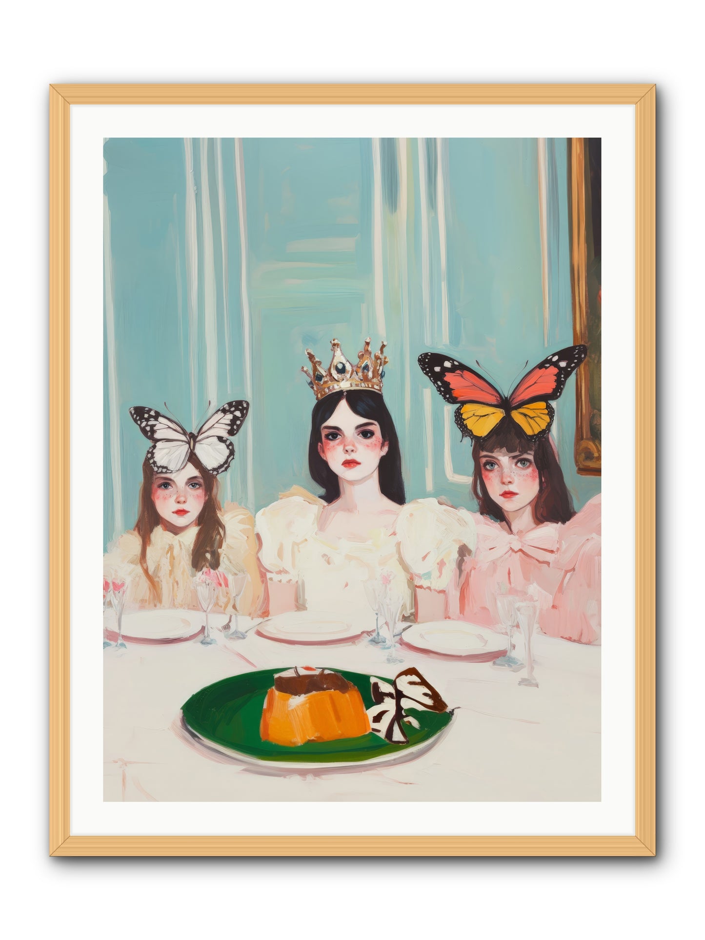 Wing & Sugar ReignRez2 -- Framed Print - Natural 30x40