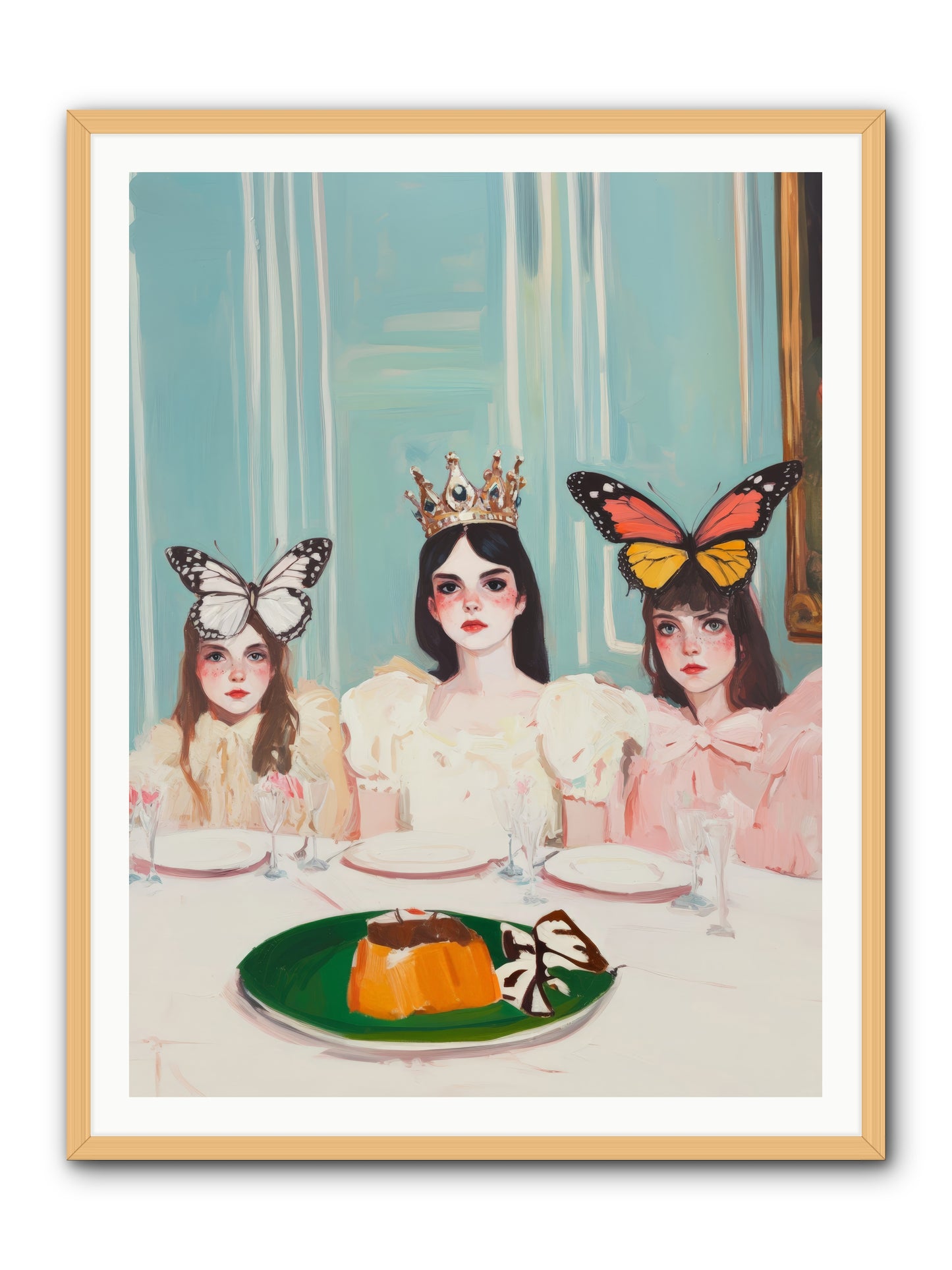 Wing & Sugar ReignRez2 -- Framed Print - Natural 36x48