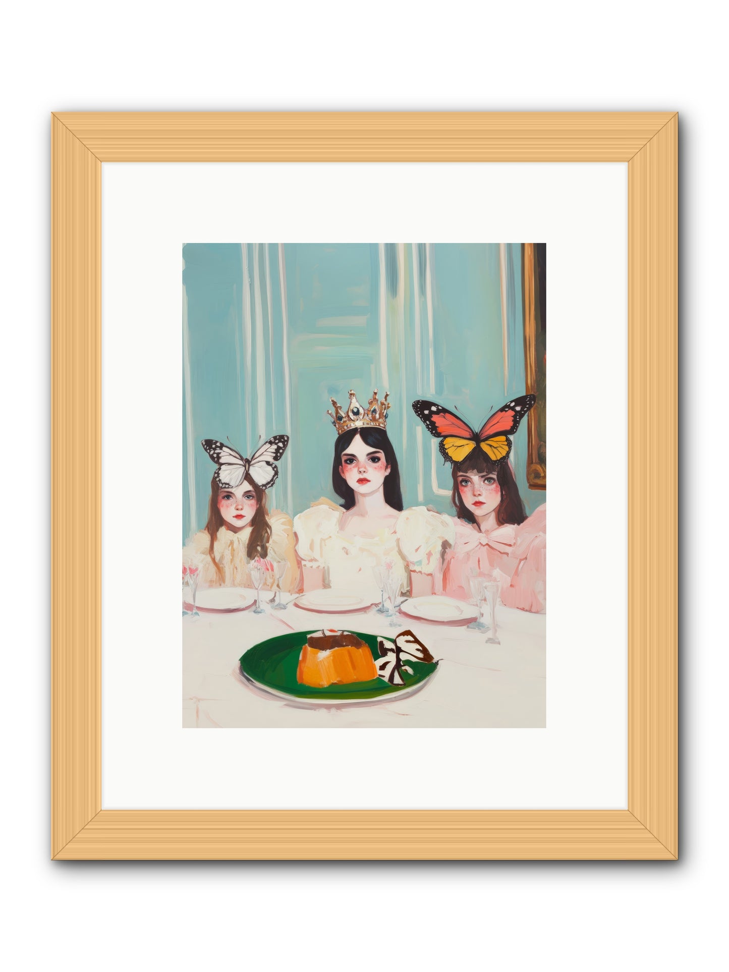 Wing & Sugar ReignRez2 -- Framed Print - Natural 9x12