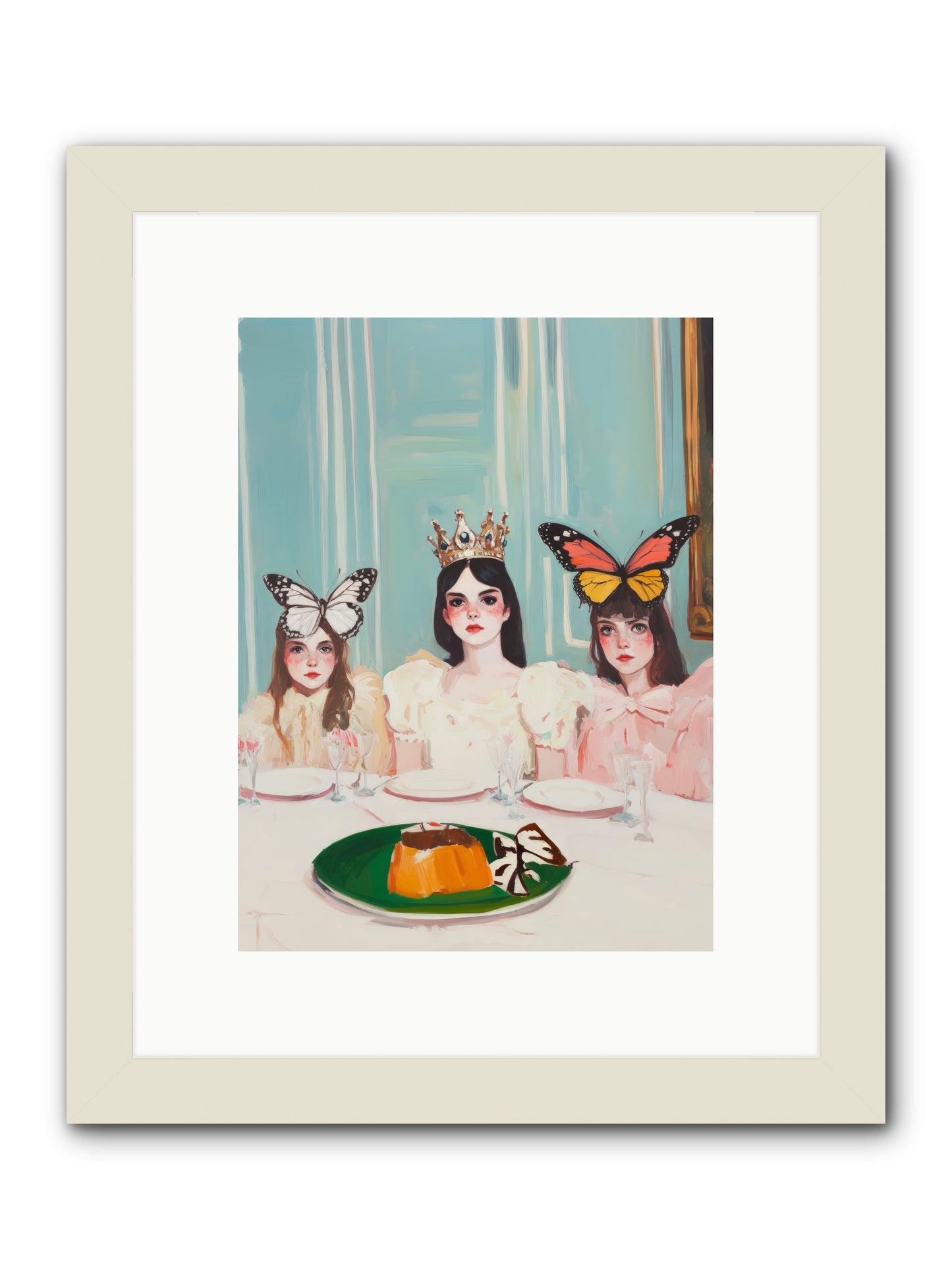 Wing & Sugar ReignRez2 -- Framed Print - White 9x12