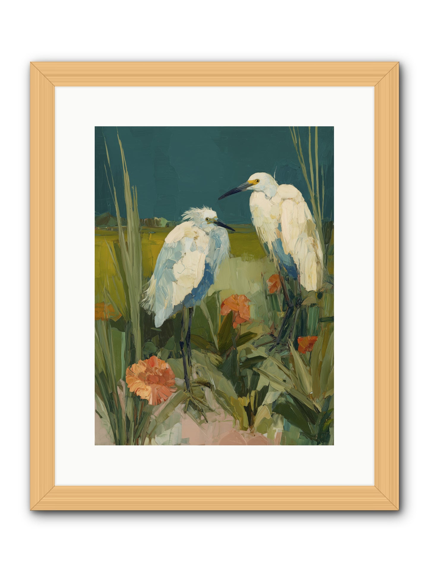 Winged Nobility -- Framed Print - Natural 12x16