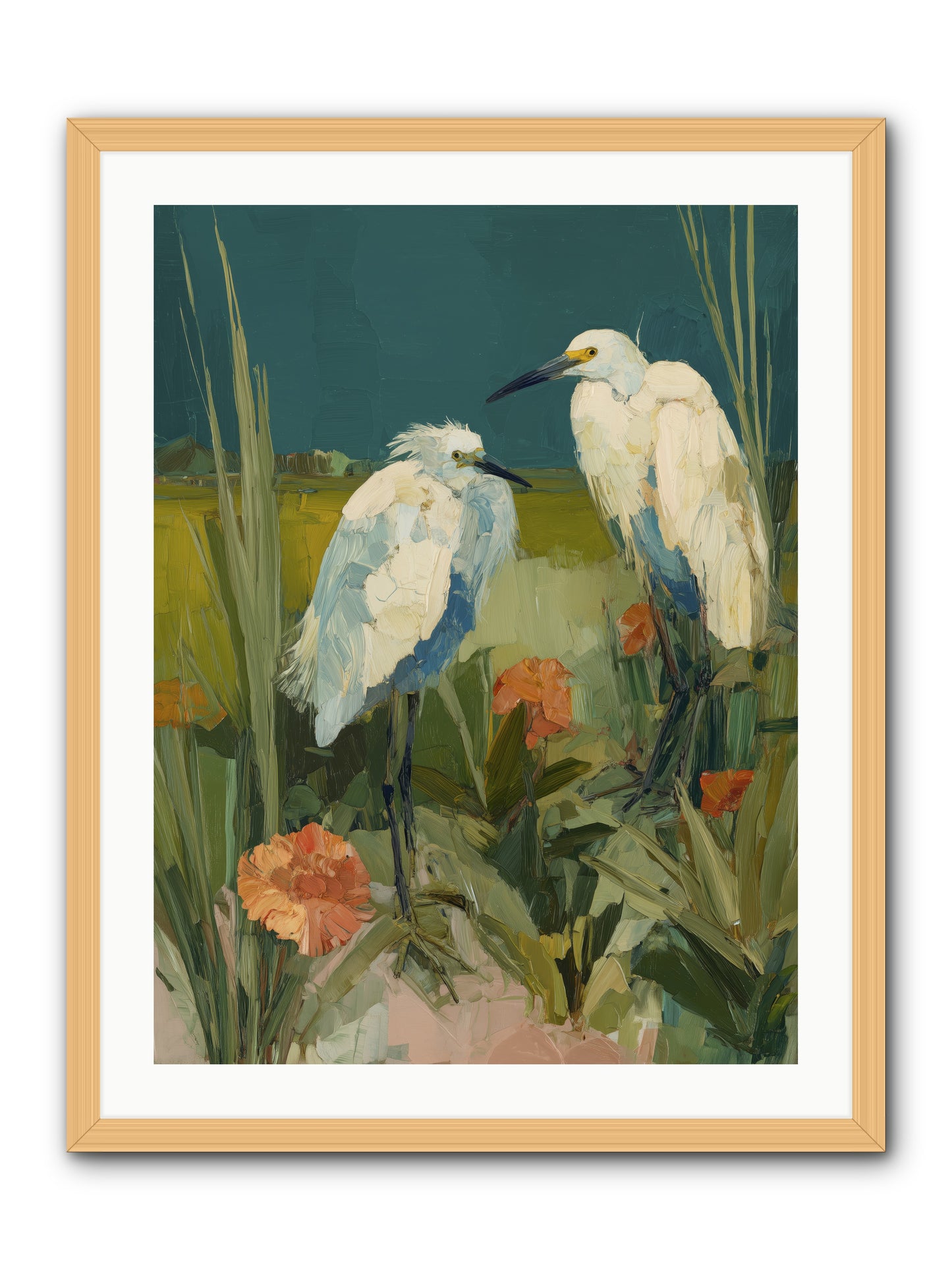 Winged Nobility -- Framed Print - Natural 24x32