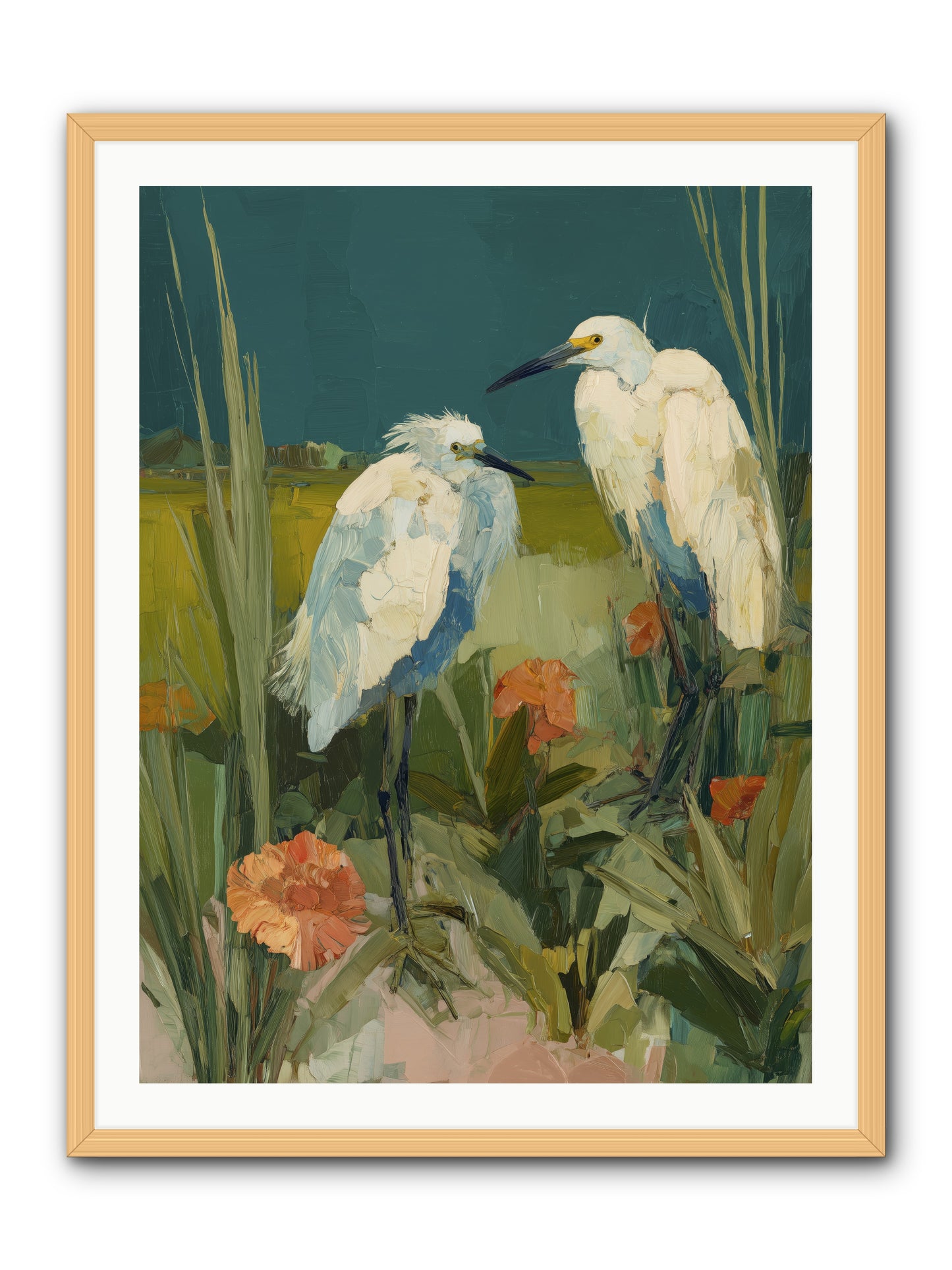 Winged Nobility -- Framed Print - Natural 30x40