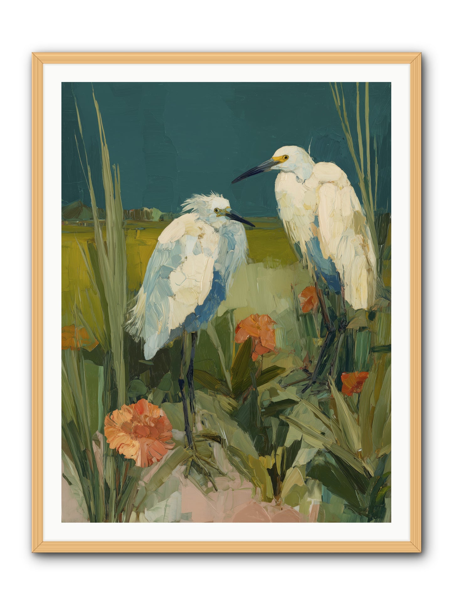 Winged Nobility -- Framed Print - Natural 36x48