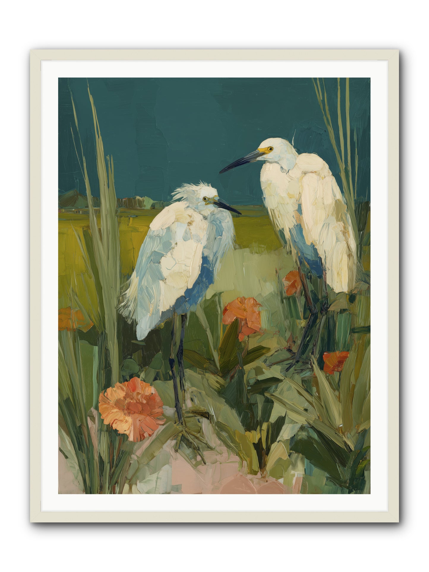 Winged Nobility -- Framed Print - White 36x48