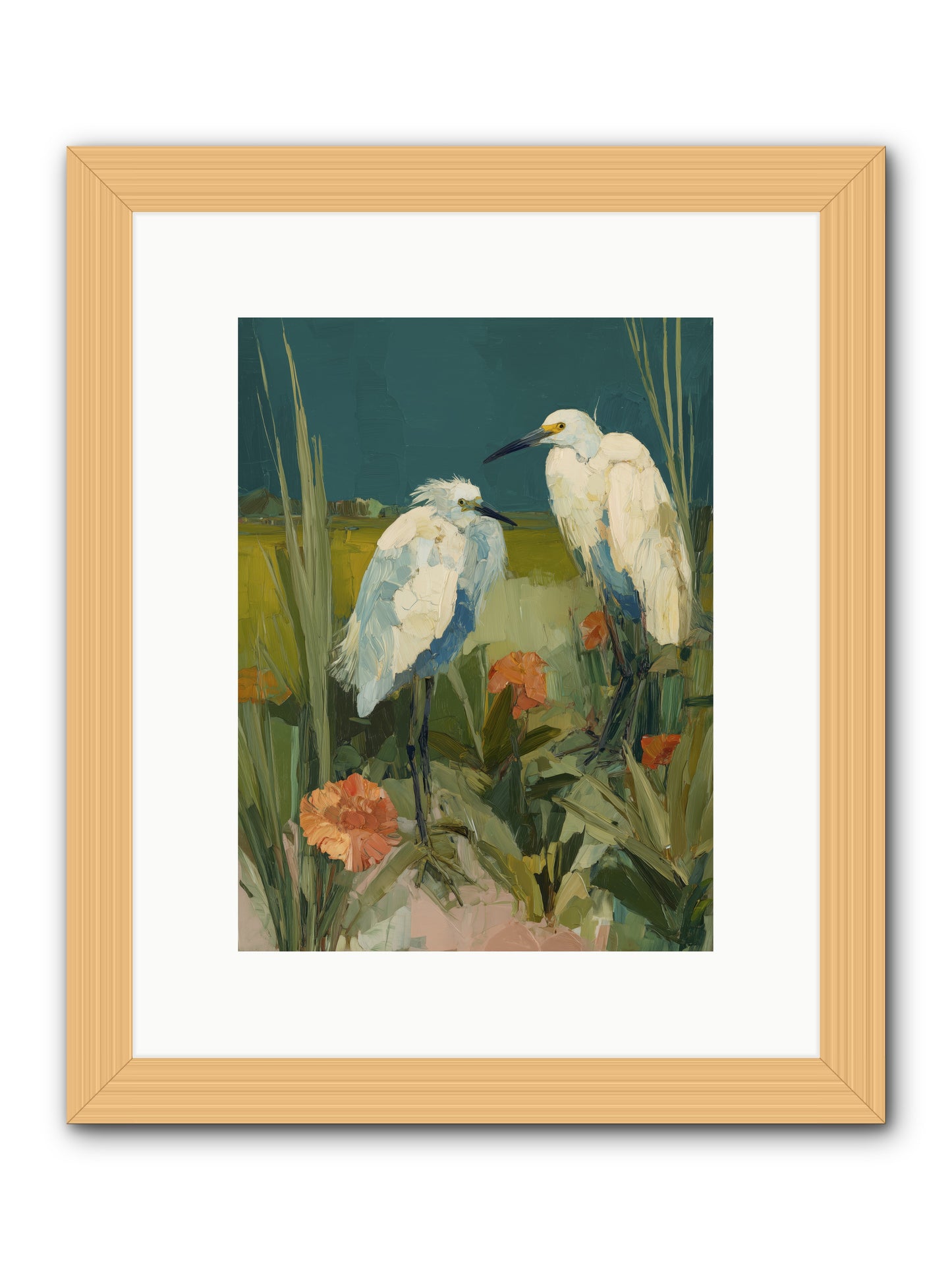 Winged Nobility -- Framed Print - Natural 9x12